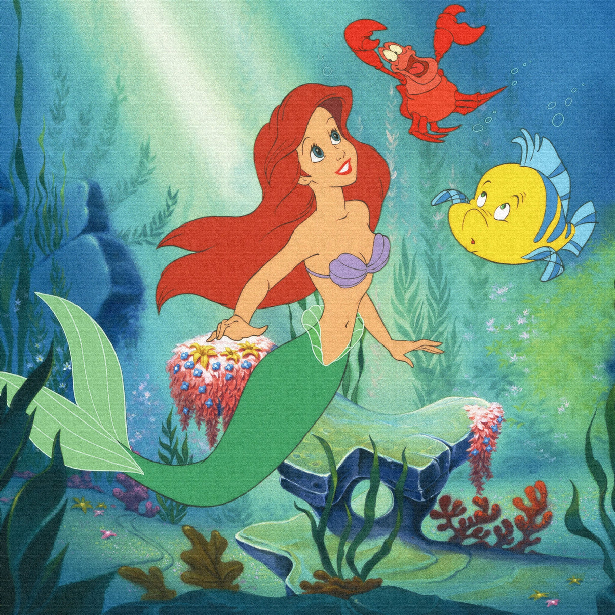 リトルマーメイドのファブリックボード アリエル ディズニープリンセス ディズニー 小物 dsn-0261