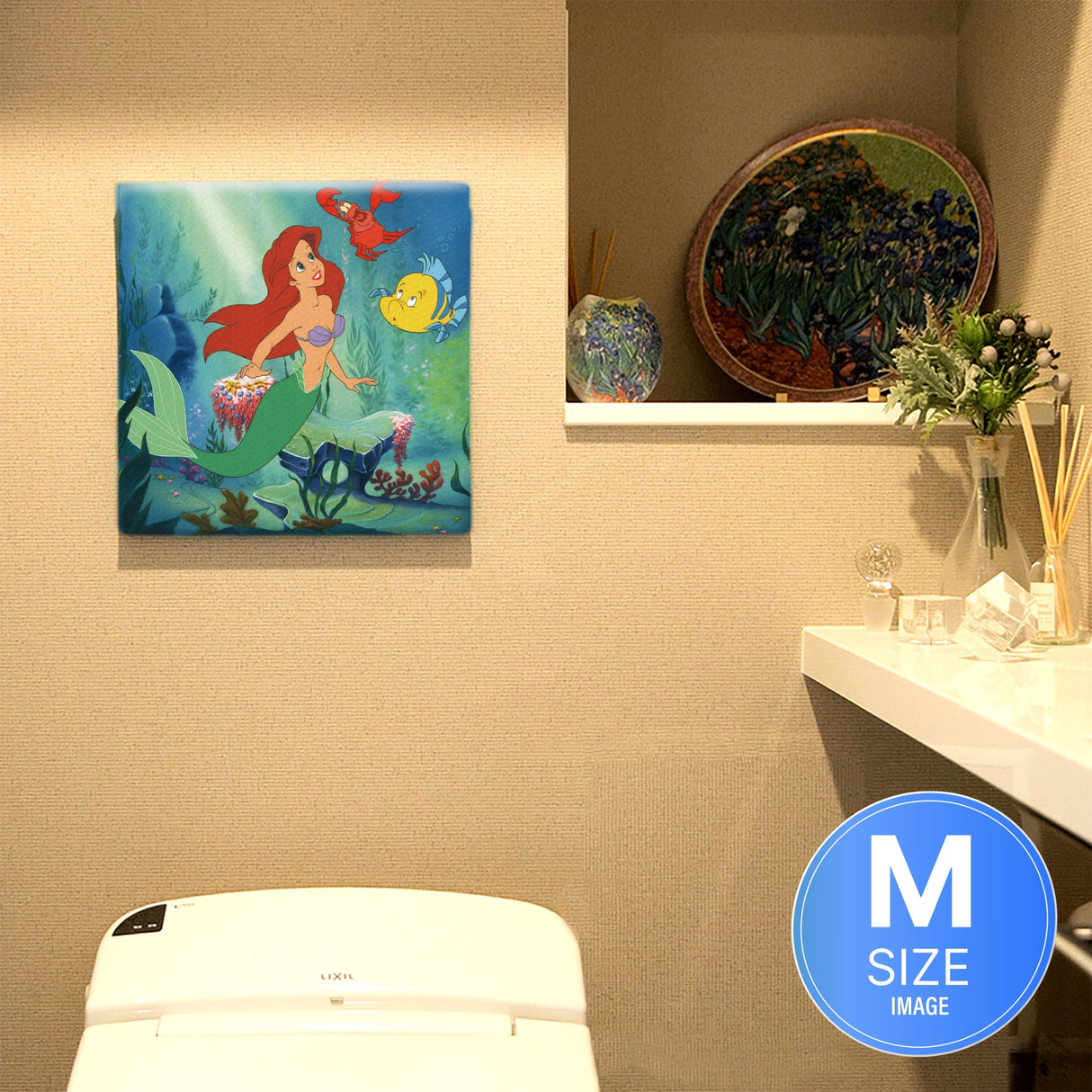 リトルマーメイドのファブリックボード アリエル ディズニープリンセス ディズニー 小物 dsn-0261