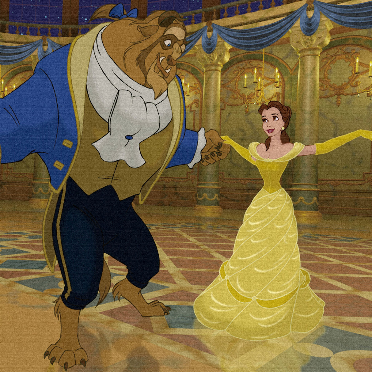 美女と野獣のアートパネル ベル ディズニープリンセス Disney アート dsn-0264