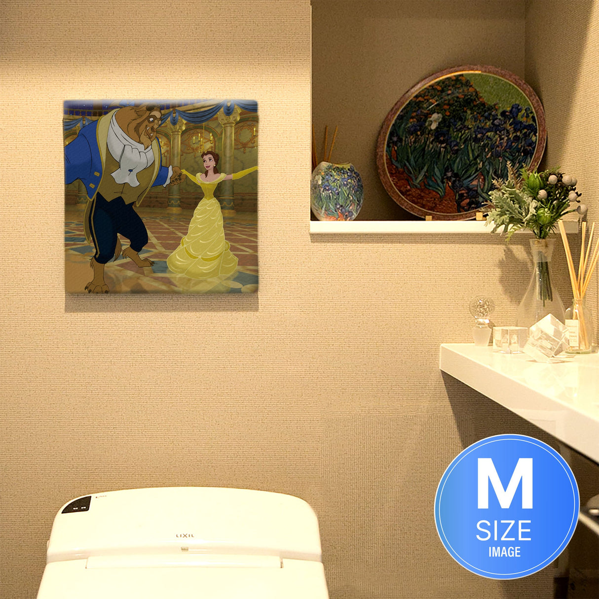 美女と野獣のアートパネル ベル ディズニープリンセス Disney アート dsn-0264