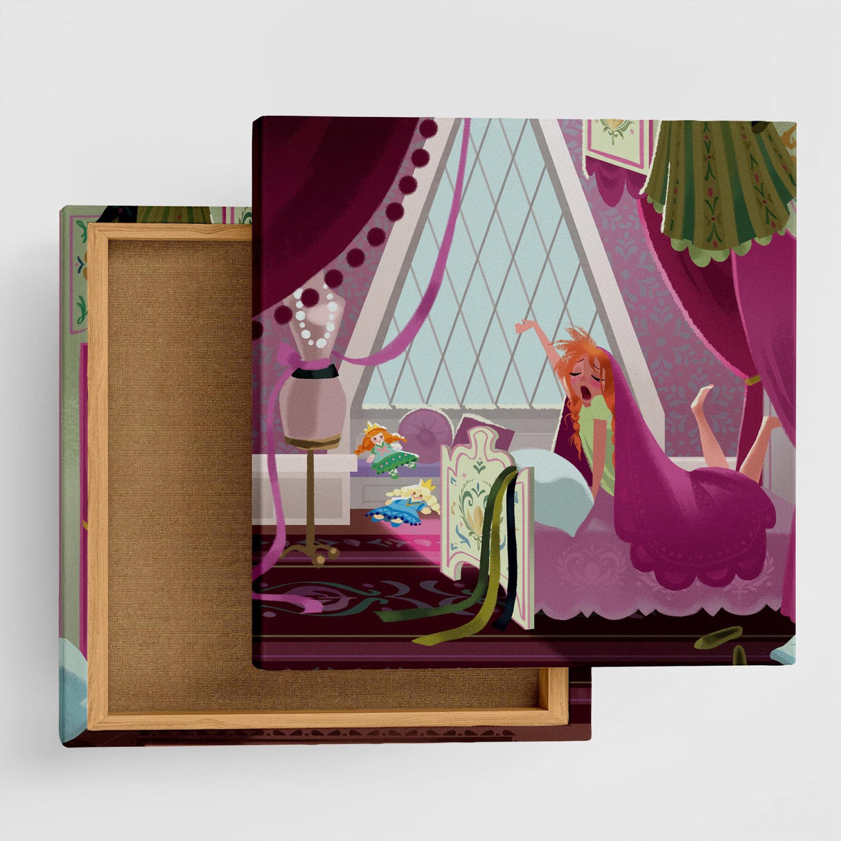 アナと雪の女王のファブリックボード ディズニープリンセス Disney アート dsn-0283