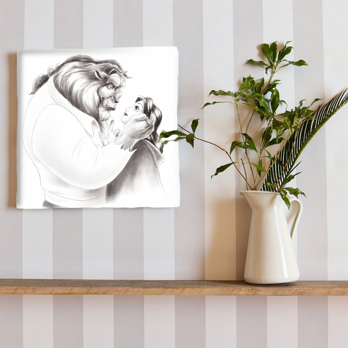 ベルのアートボード 美女と野獣 ウォールアート ポスター ディズニーdsn-0309