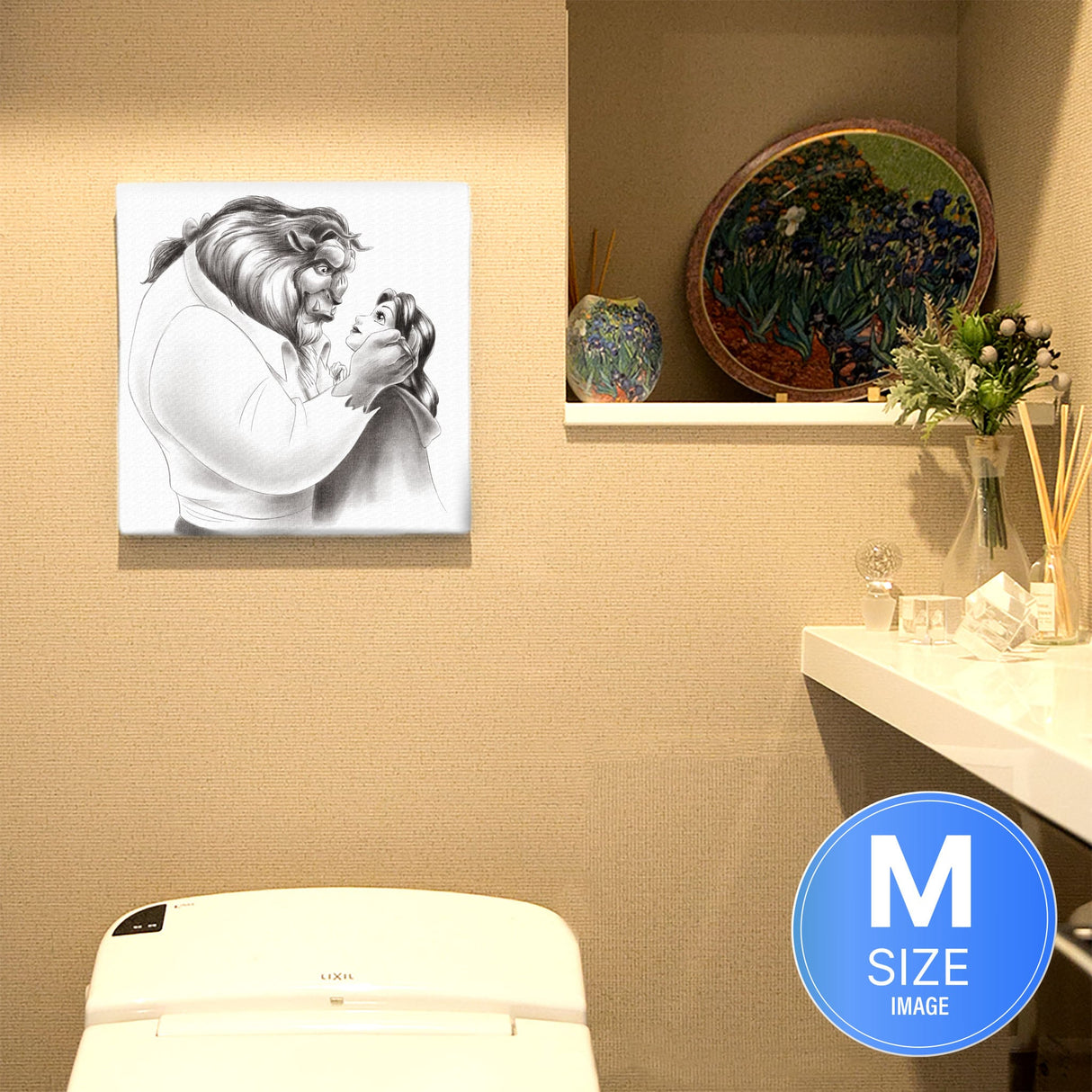 ベルのアートボード 美女と野獣 ウォールアート ポスター ディズニーdsn-0309