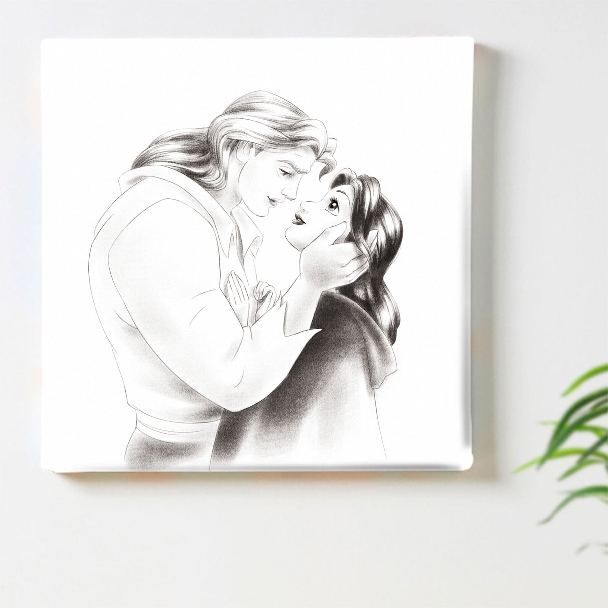 ベルの壁掛けインテリア 美女と野獣 アート パネル ディズニーdsn-0310