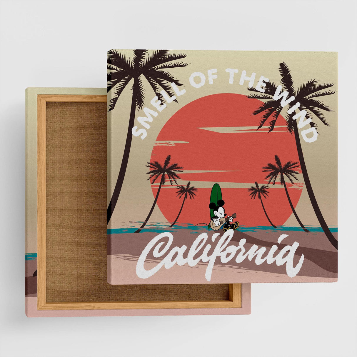 ミッキーマウスのファブリックパネル インテリア 雑貨 アート ディズニー サーフ dsny-1705-01