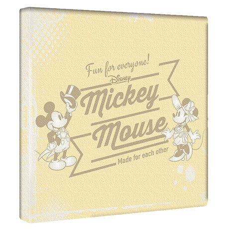 ミッキーマウスのファブリックパネル インテリア雑貨 アートパネル キャンバス ディズニー dsny-1901-005