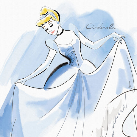 Cinderella wall decor interior goods art panel canvas Disney Princess dsny-1901-006