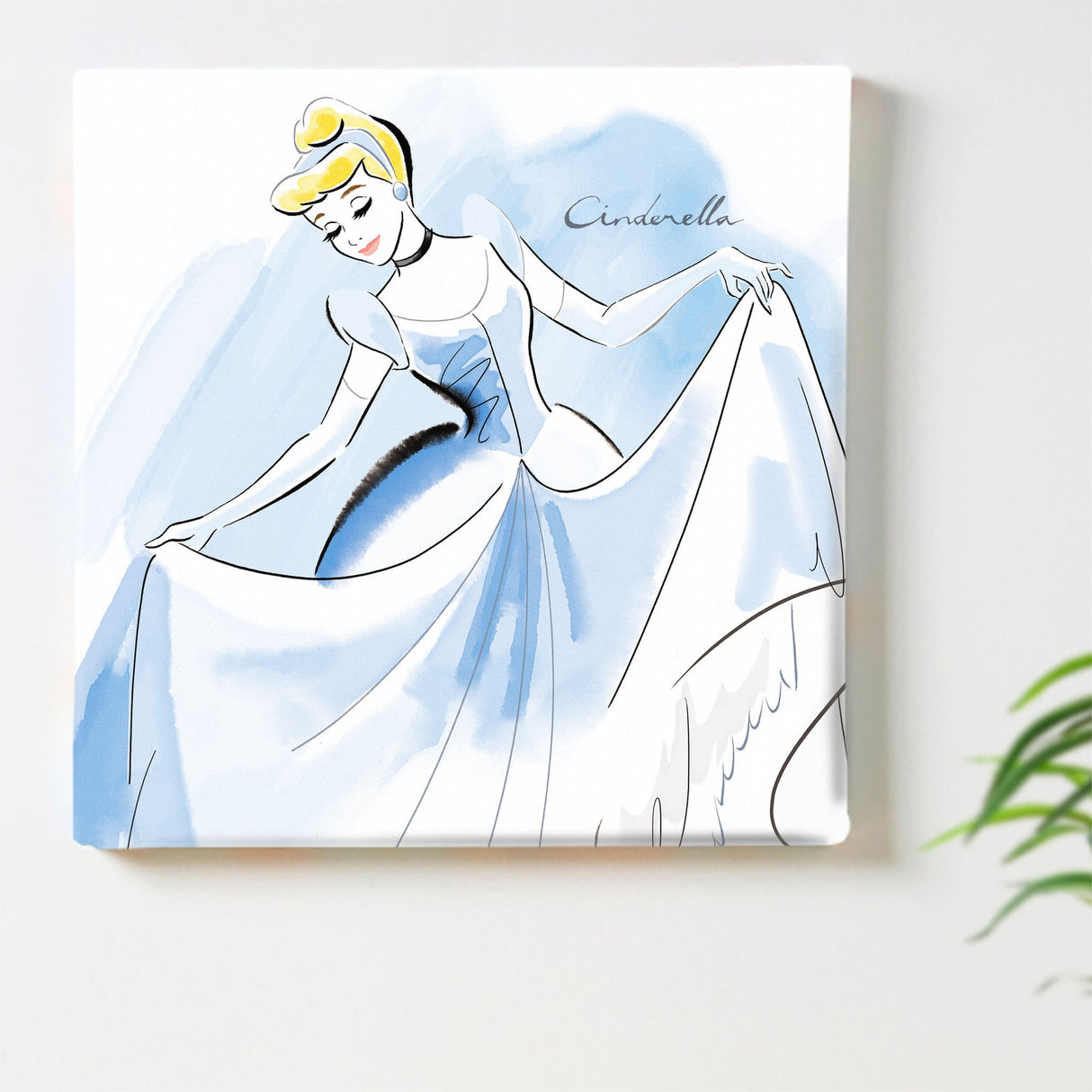 シンデレラのウォールデコ インテリア雑貨 アートパネル キャンバス ディズニー プリンセス dsny-1901-006