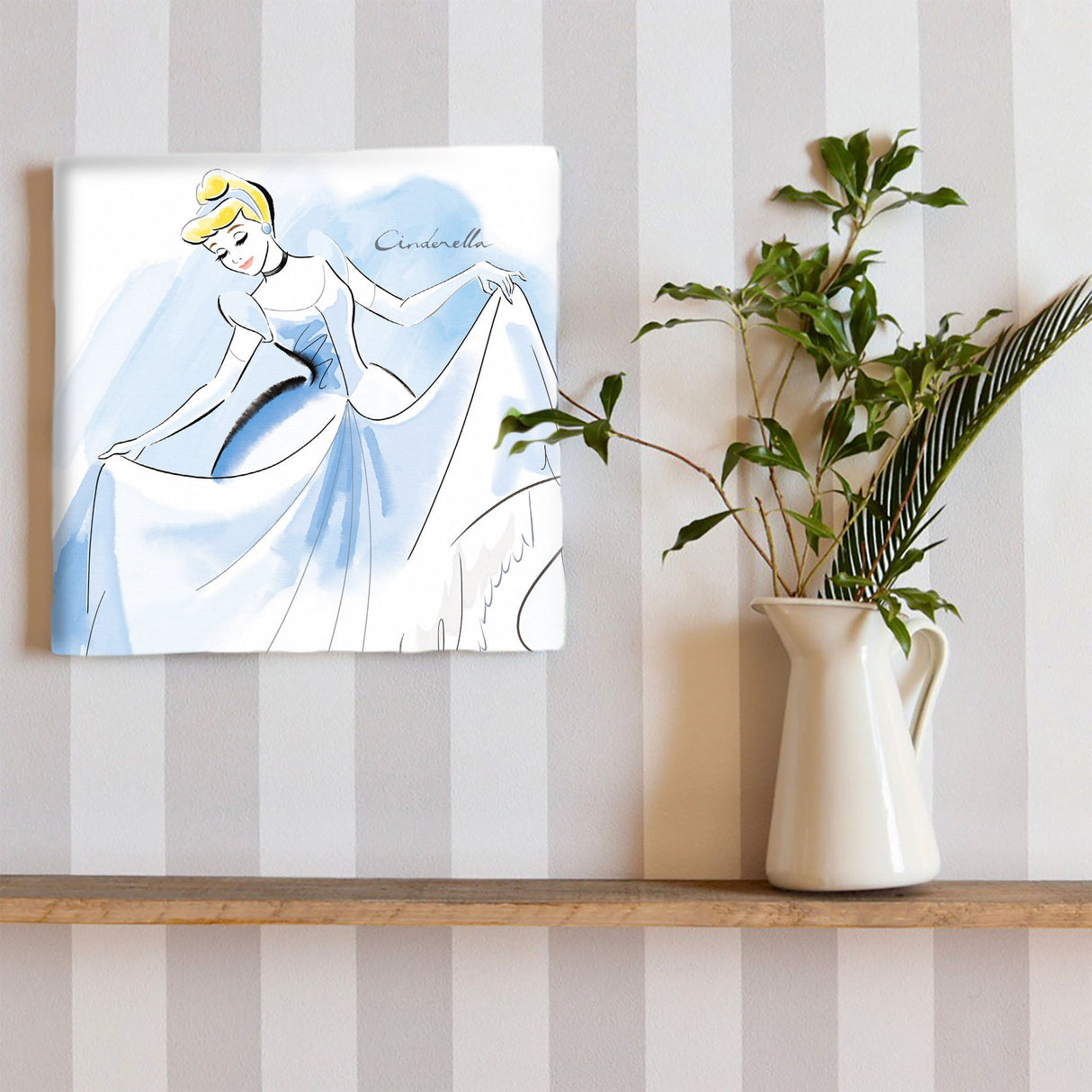 シンデレラのウォールデコ インテリア雑貨 アートパネル キャンバス ディズニー プリンセス dsny-1901-006