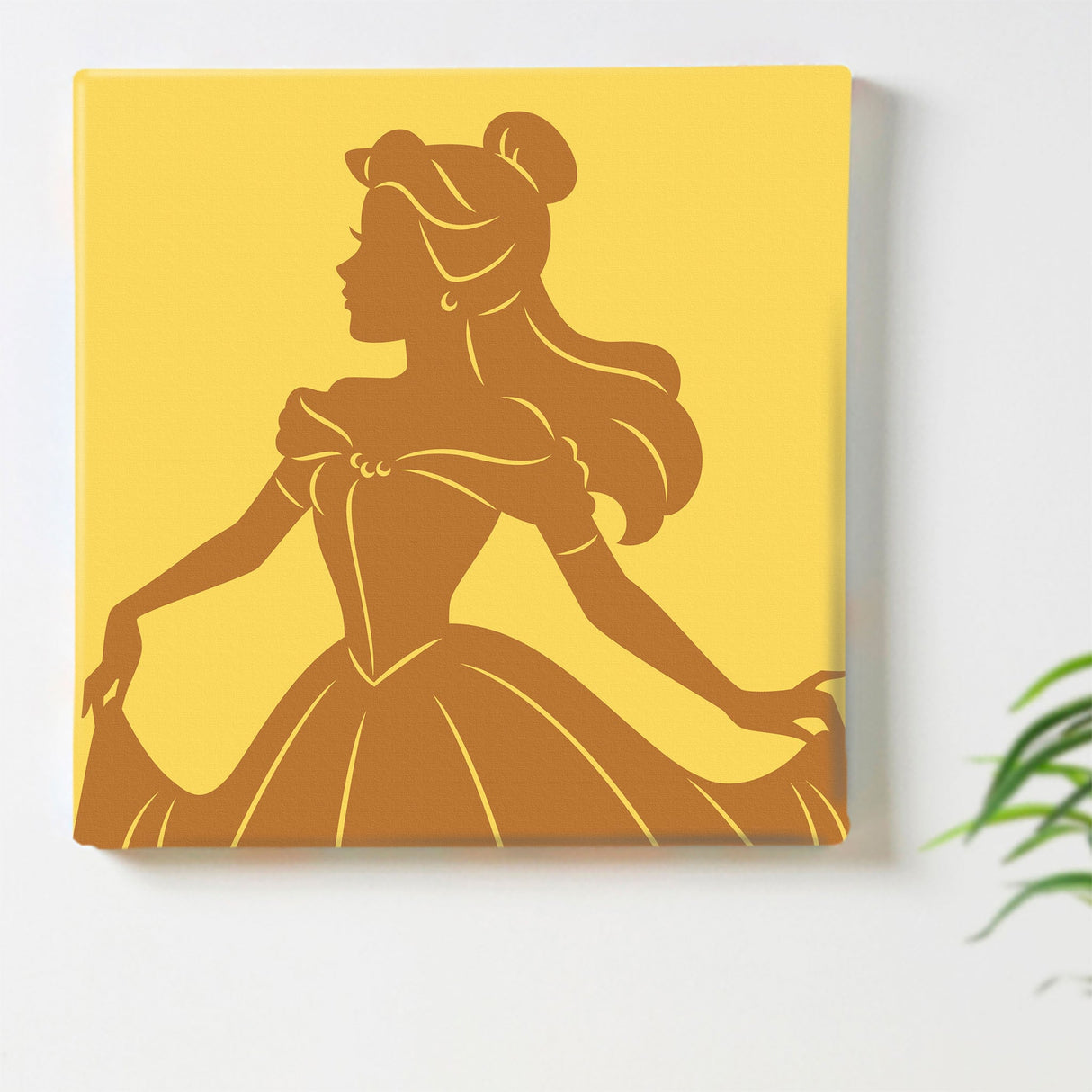 ベルの壁掛けアート インテリア雑貨 アートパネル キャンバス ディズニープリンセス 美女と野獣 dsny-2011-08