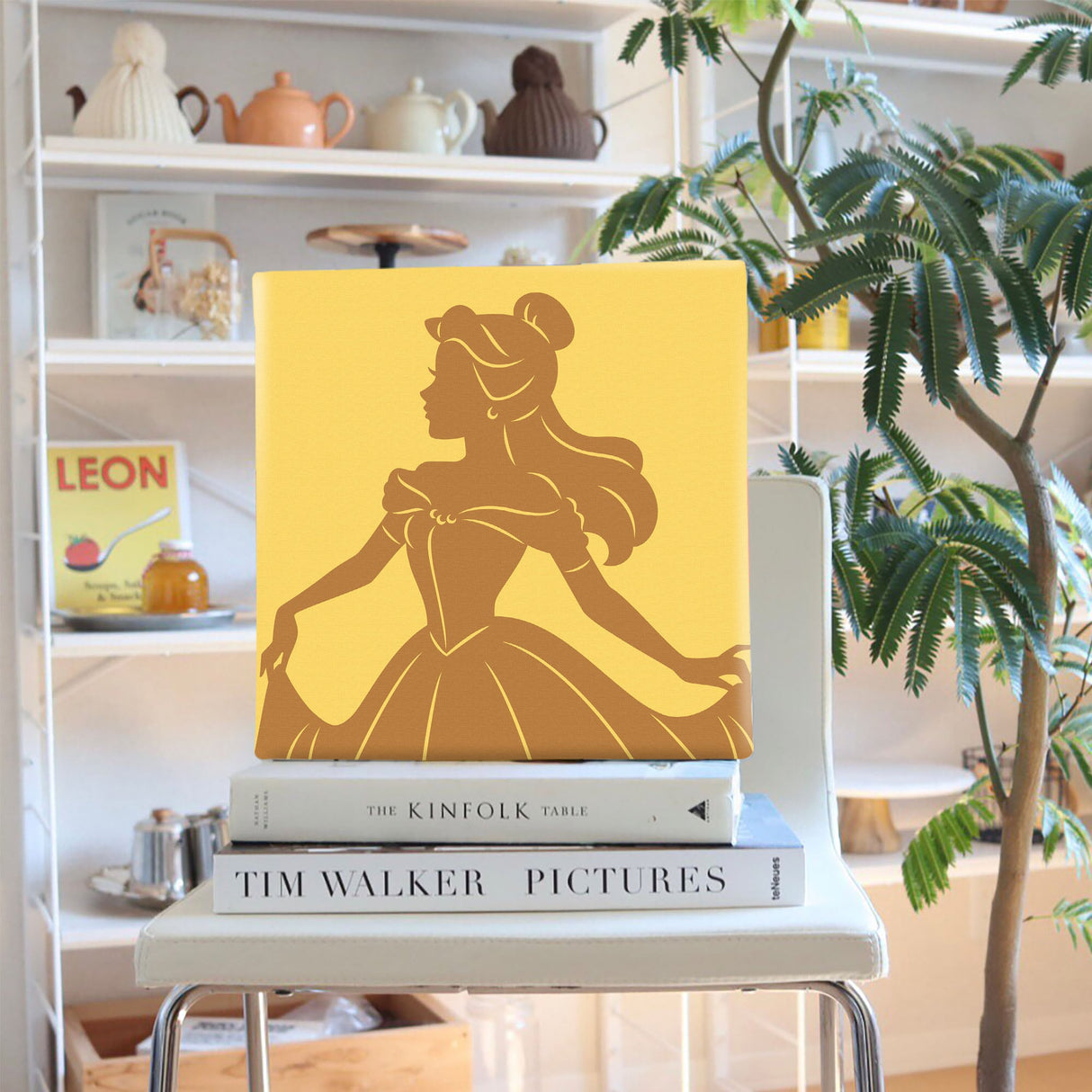 ベルの壁掛けアート インテリア雑貨 アートパネル キャンバス ディズニープリンセス 美女と野獣 dsny-2011-08