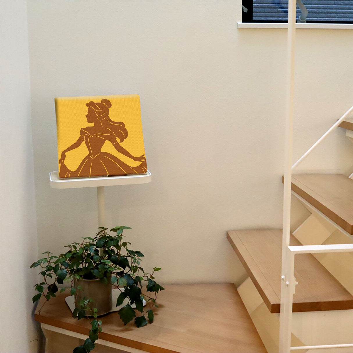 ベルの壁掛けアート インテリア雑貨 アートパネル キャンバス ディズニープリンセス 美女と野獣 dsny-2011-08