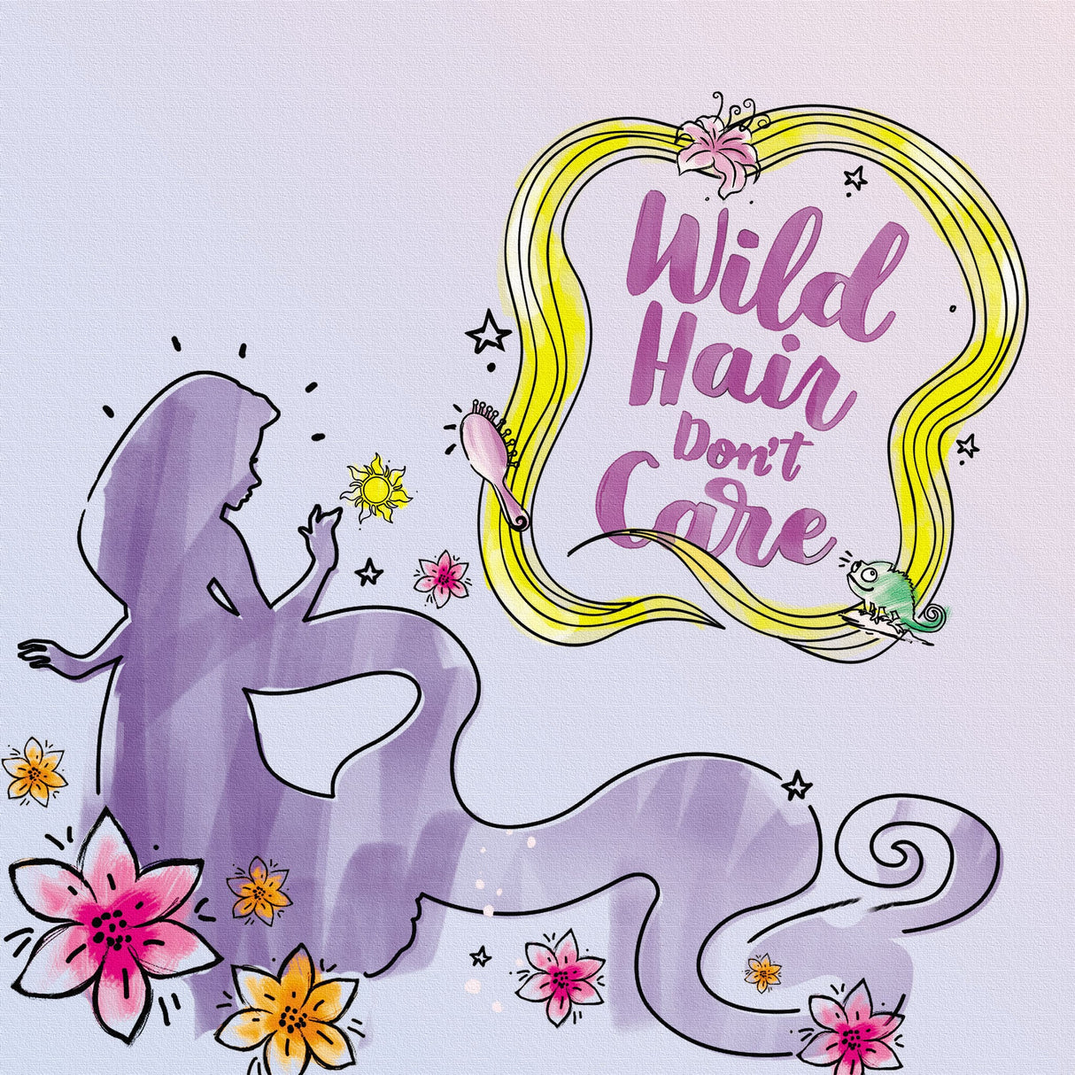 ラプンツェルのファブリックボードセット インテリア雑貨 アートパネル キャンバス ディズニープリンセス dsny-2012-18