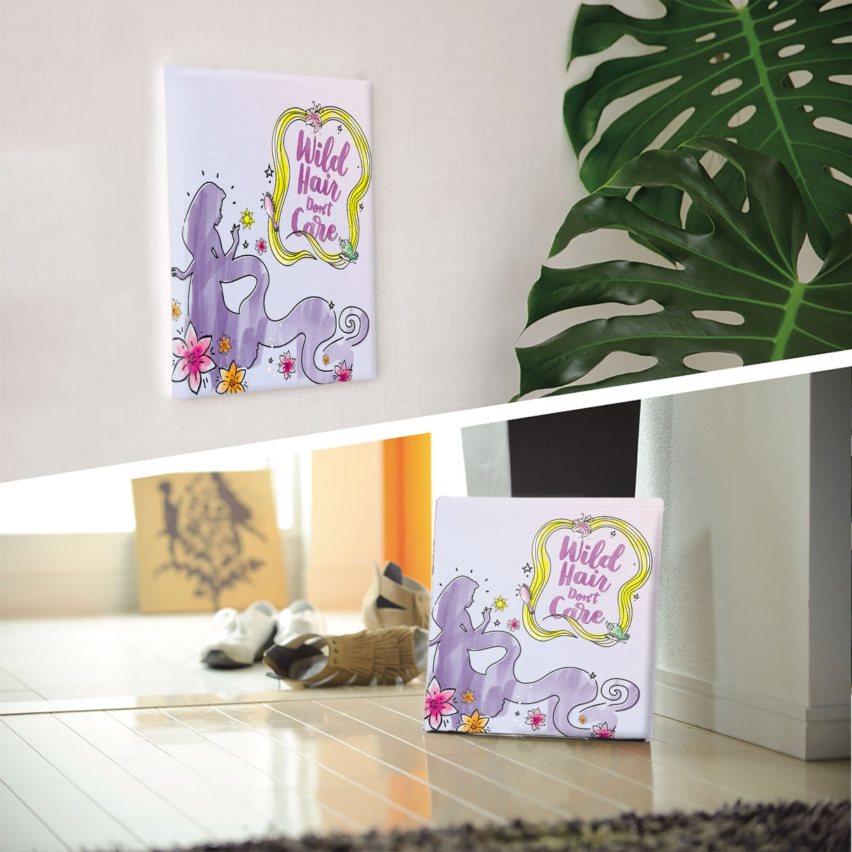 ラプンツェルのファブリックボードセット インテリア雑貨 アートパネル キャンバス ディズニープリンセス dsny-2012-18