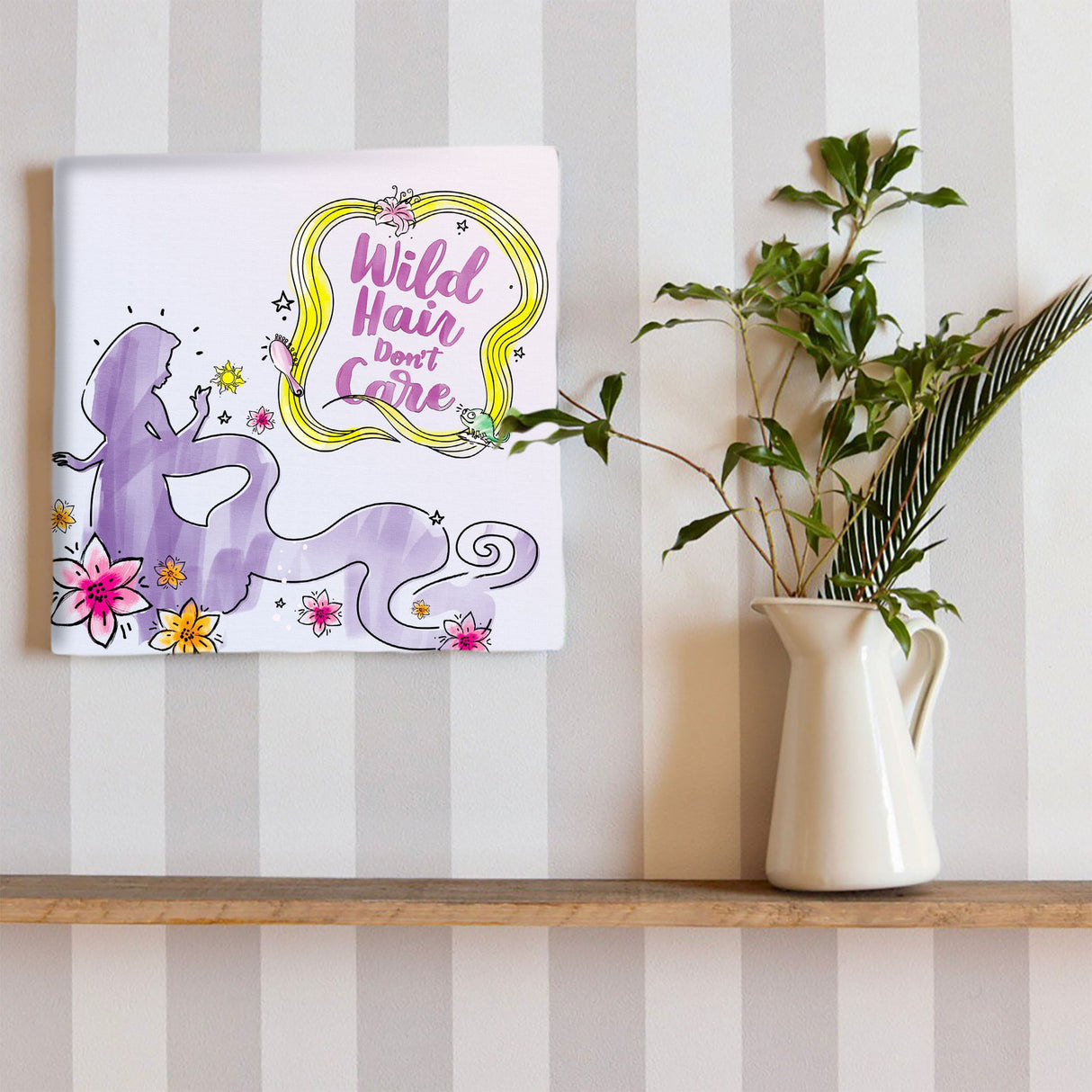 ラプンツェルのファブリックボードセット インテリア雑貨 アートパネル キャンバス ディズニープリンセス dsny-2012-18