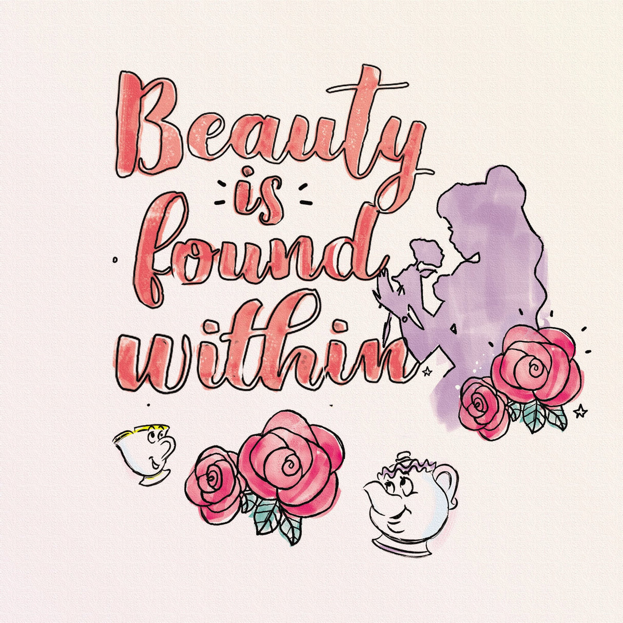 ベルのファブリックパネルセット インテリア雑貨 アートパネル キャンバス ディズニープリンセス 美女と野獣 dsny-2012-19