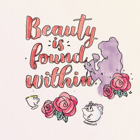 ベルのファブリックパネルセット インテリア雑貨 アートパネル キャンバス ディズニープリンセス 美女と野獣 dsny-2012-19