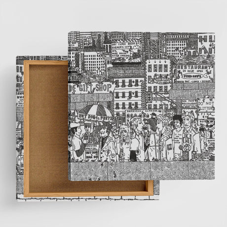 街並みイラストのインテリア小物 壁掛け アート mzk-0003 - ArtDeli. アートパネル専門店