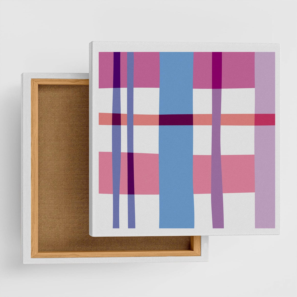 チェックのガーリーなインテリア小物 写真 壁掛け pat-0053