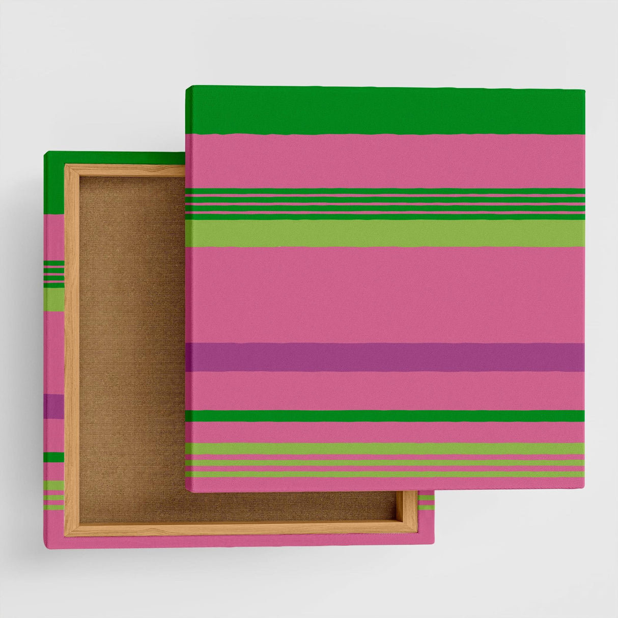 ボーダーのカラフルなインテリア小物 壁掛け アート pat-0056