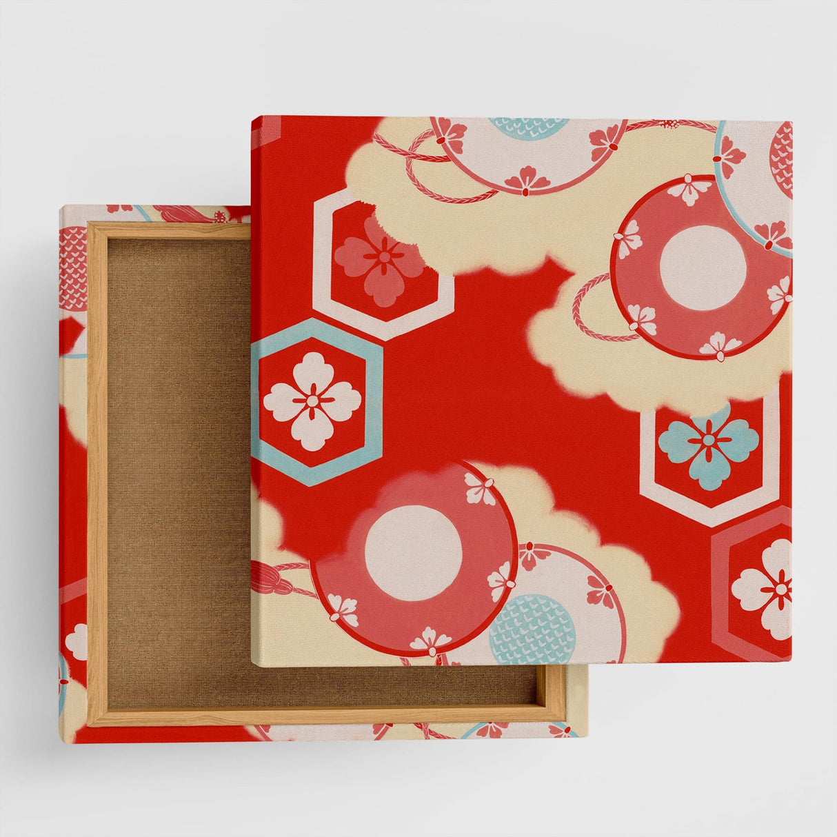 伝統模様のファブリックパネル インテリア アート pat-0196