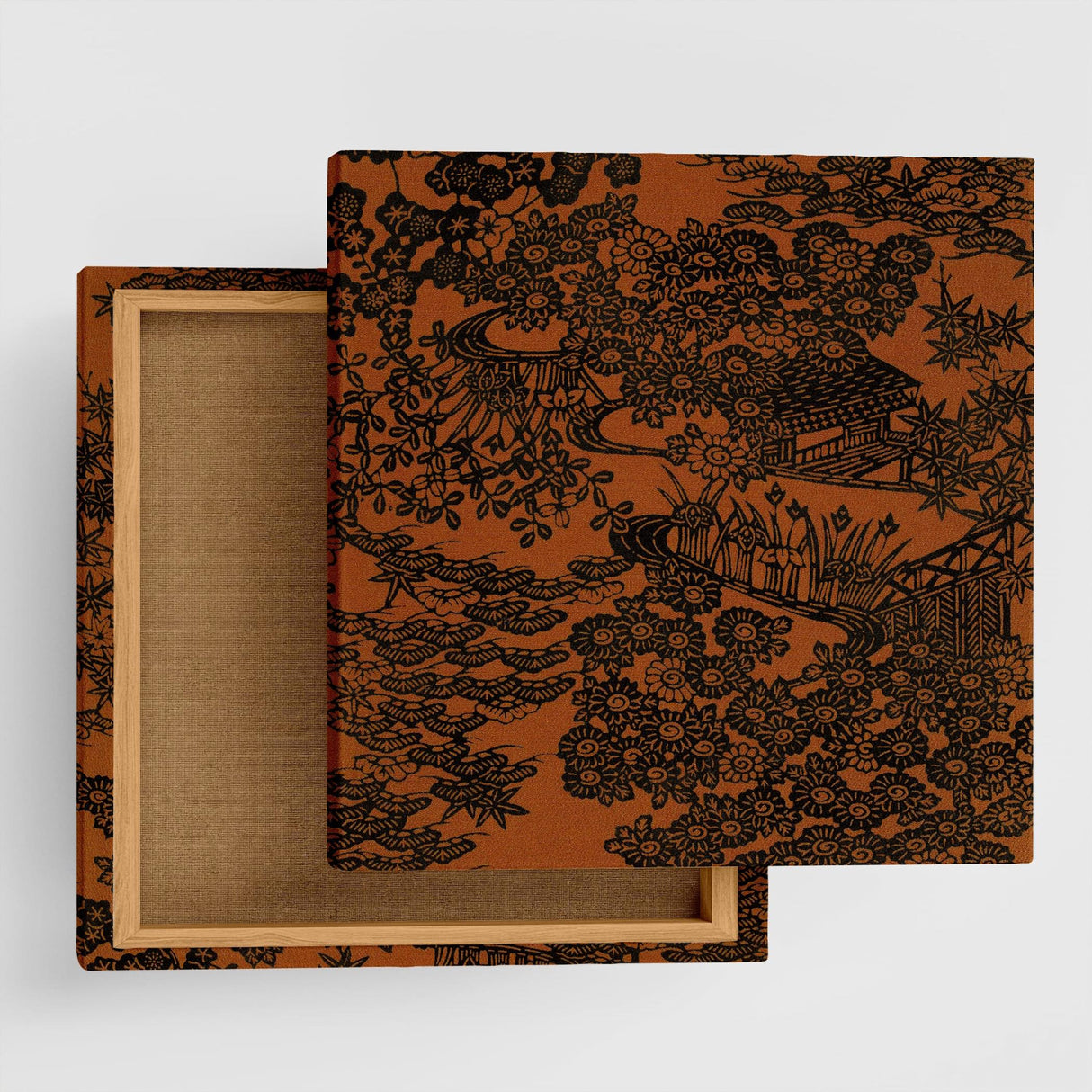 和柄のファブリックパネル 壁掛け アート pat-0228