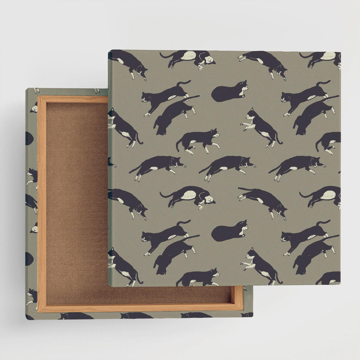 猫のインテリア小物 ファブリック アート