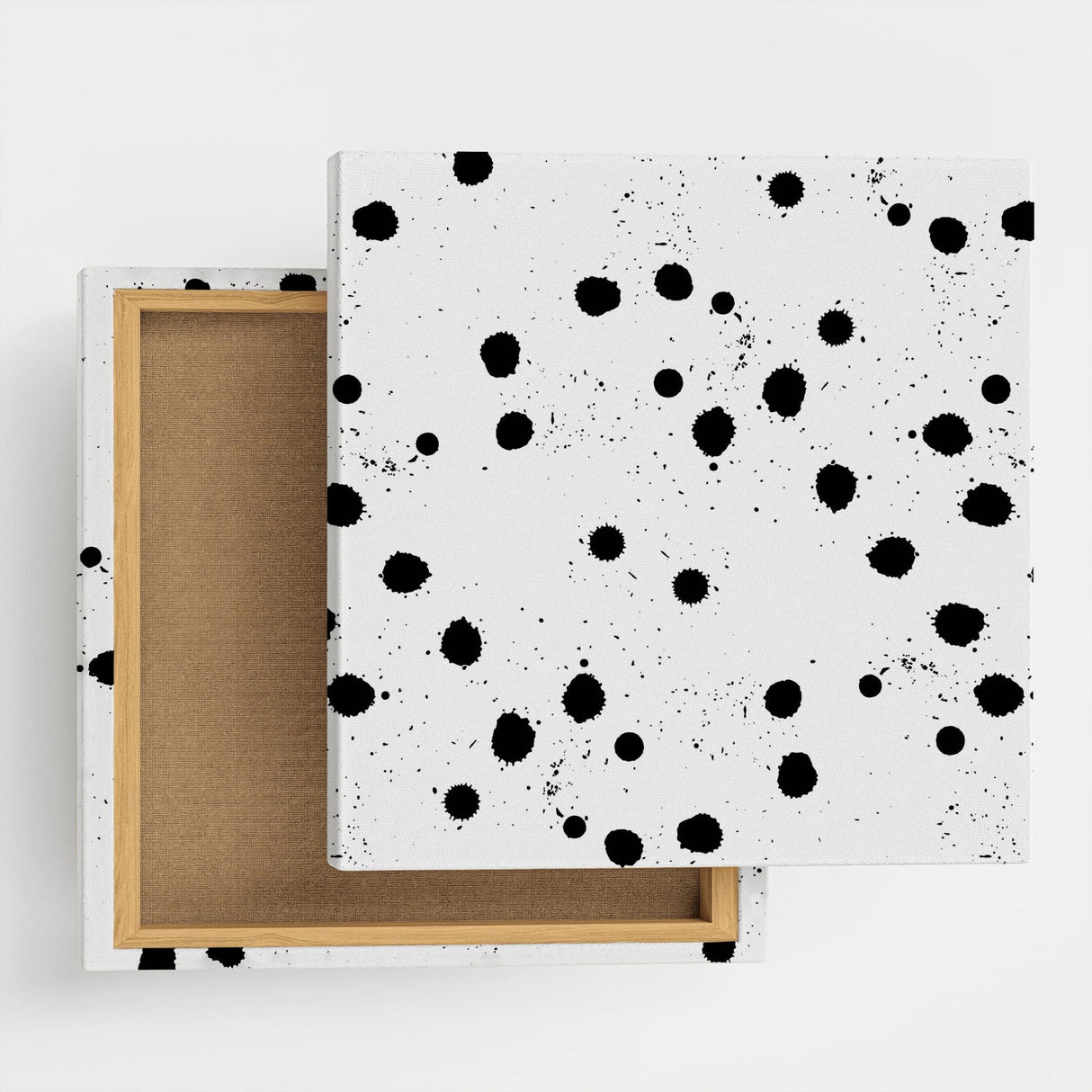 ドット柄のファブリックパネル インテリア雑貨 アートパネル キャンバス   patt-1803-068