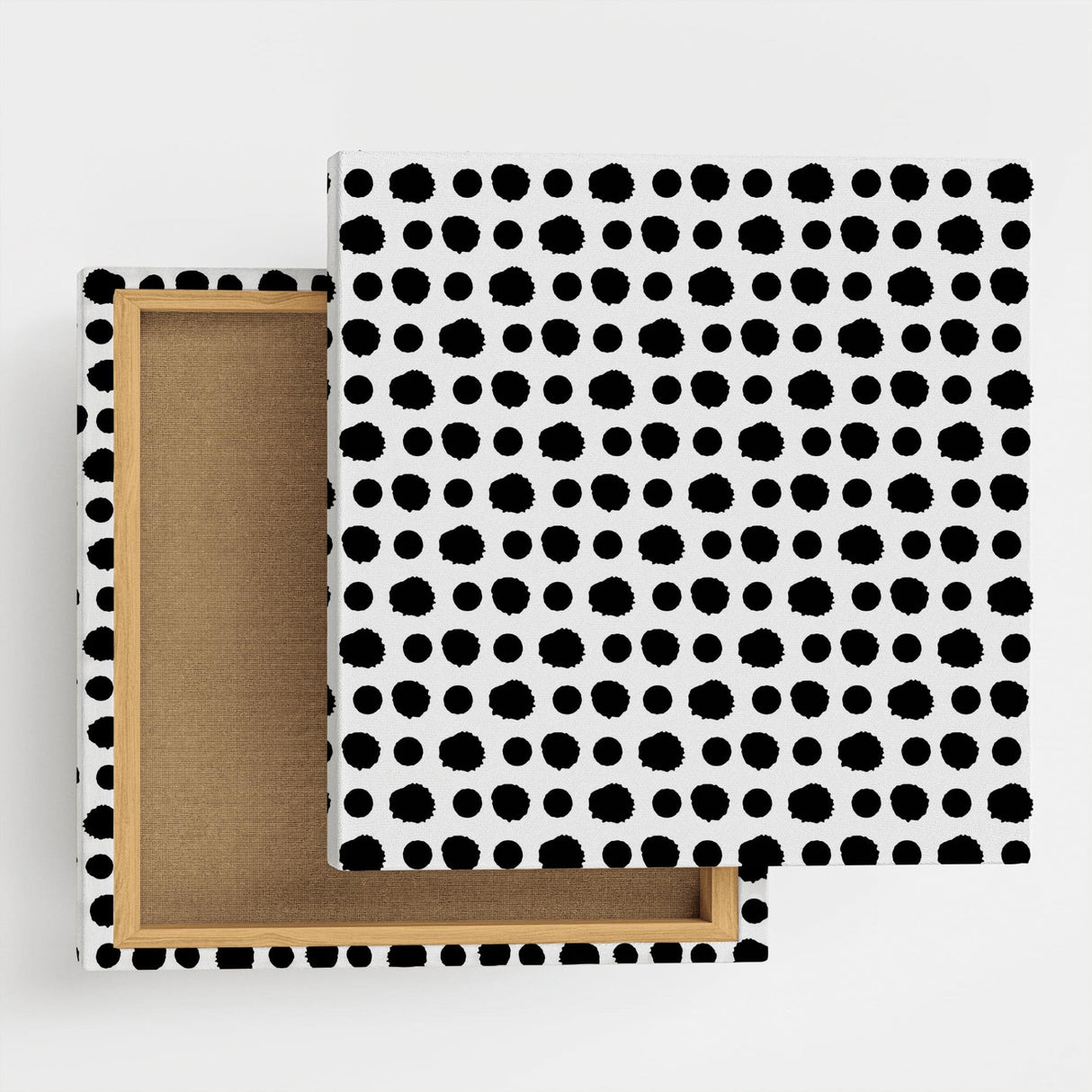 ドット柄のファブリックパネル インテリア雑貨 アートパネル キャンバス   patt-1803-070