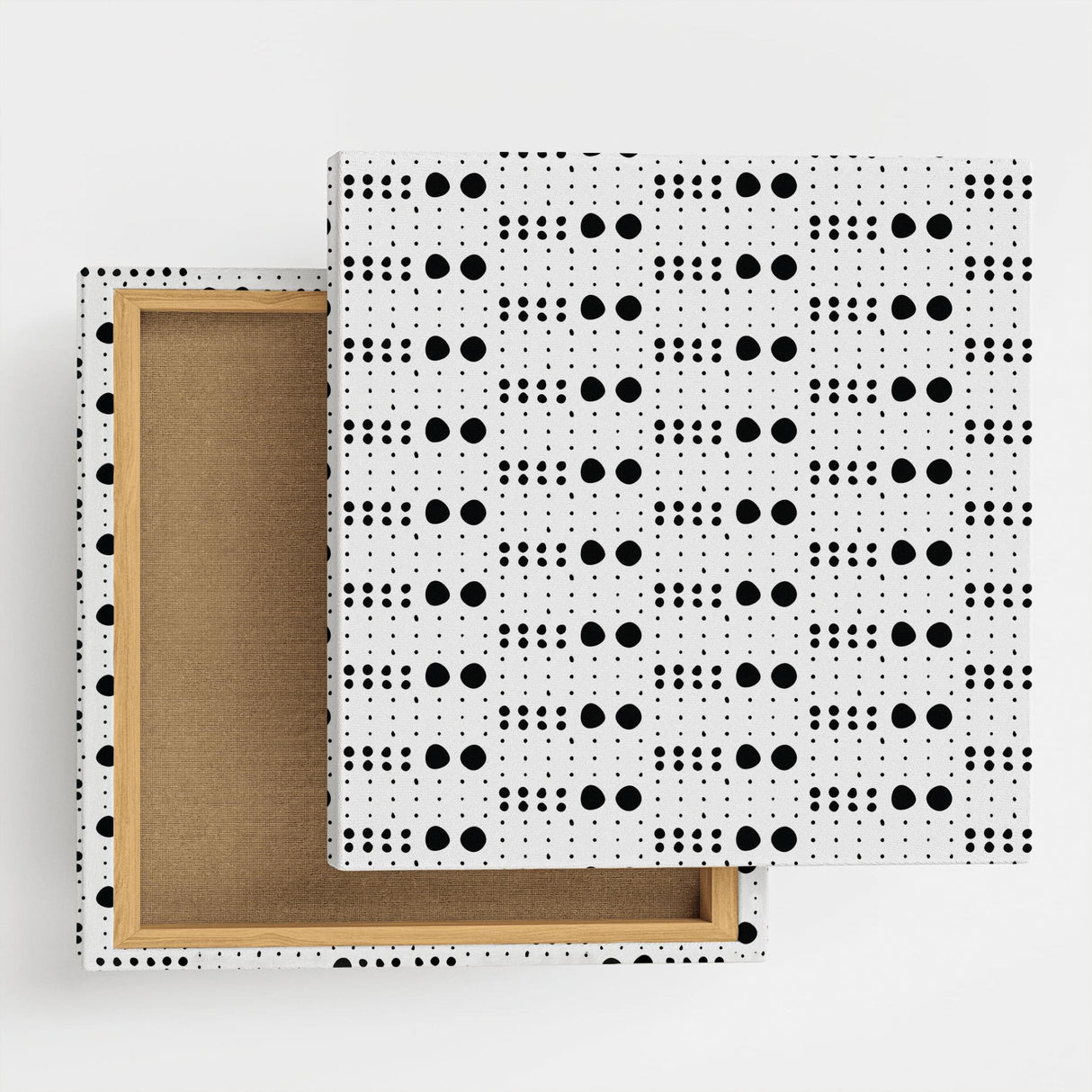 ドット柄のファブリックパネル インテリア雑貨 アートパネル キャンバス   patt-1803-074