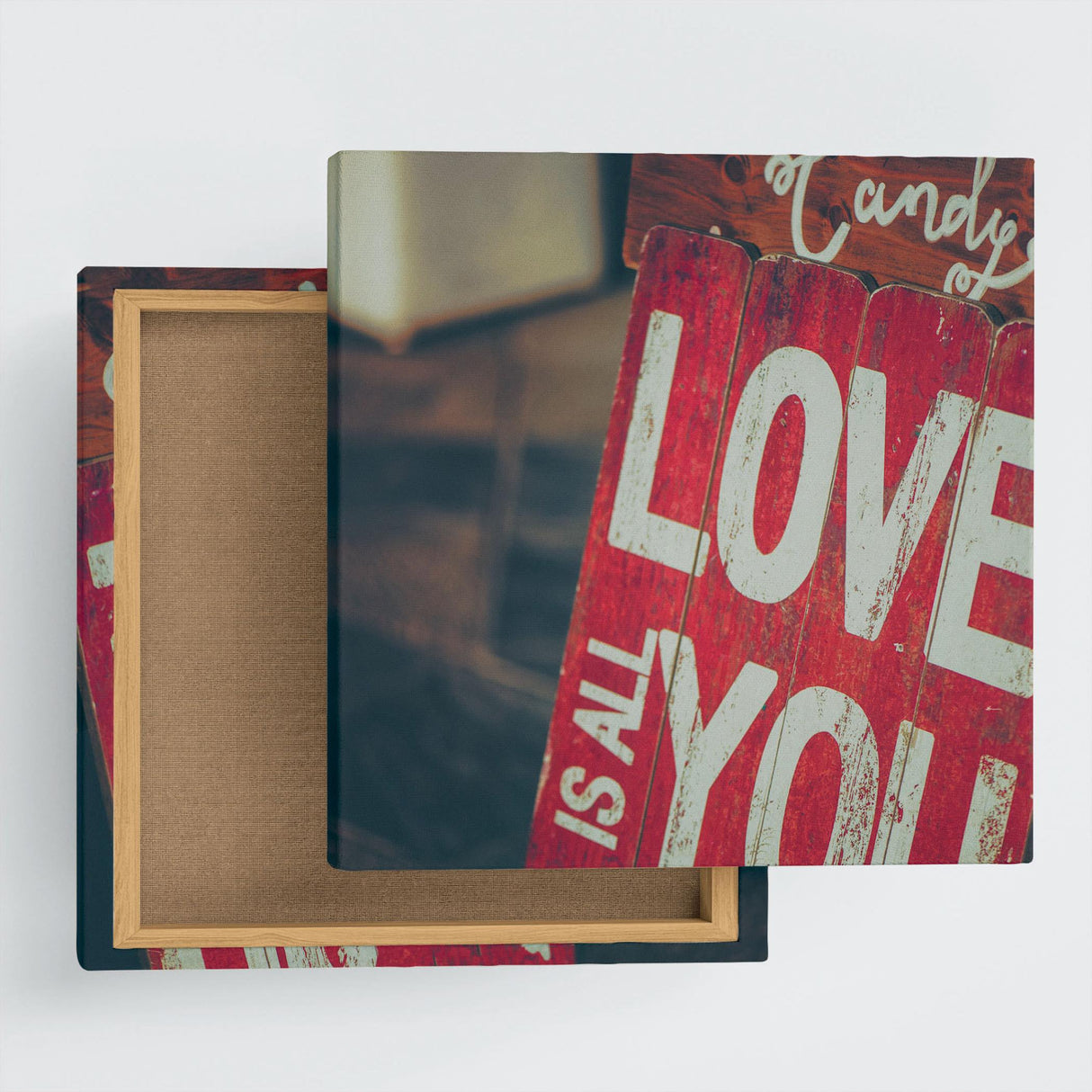 LOVEのファブリックボード インテリア雑貨 アートパネル キャンバス poht-1805-11