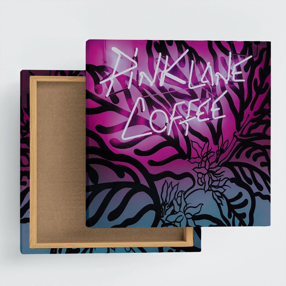 ネオンのファブリックパネル インテリア雑貨 アートパネル キャンバス poht-1805-45