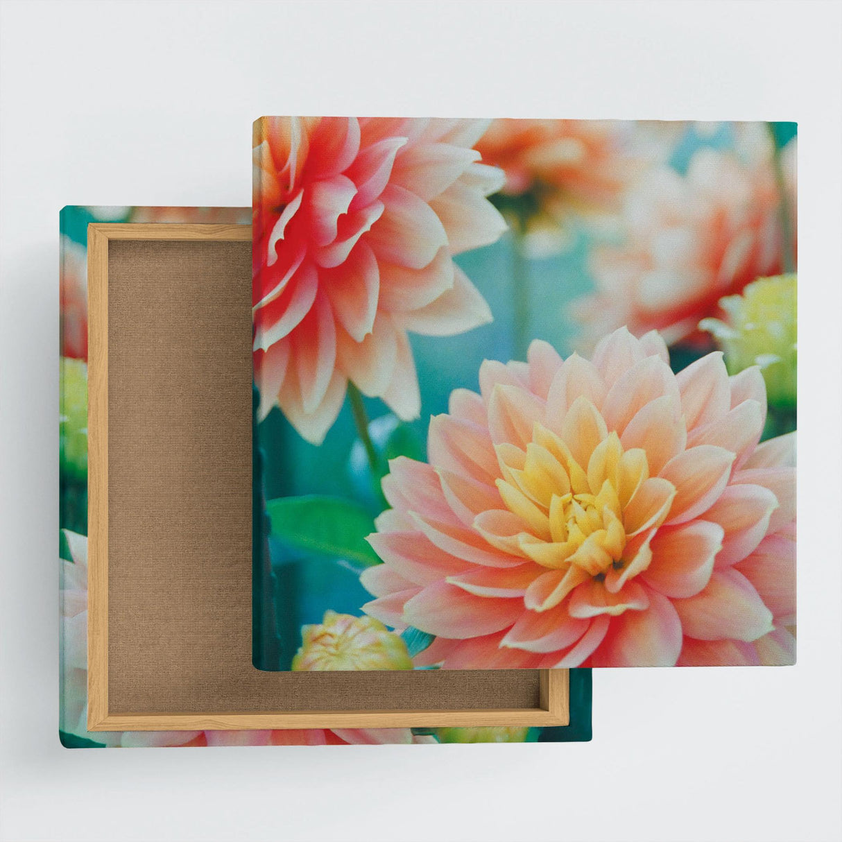 花のファブリックボード インテリア雑貨 アートパネル キャンバス ピンク poht-2205-20