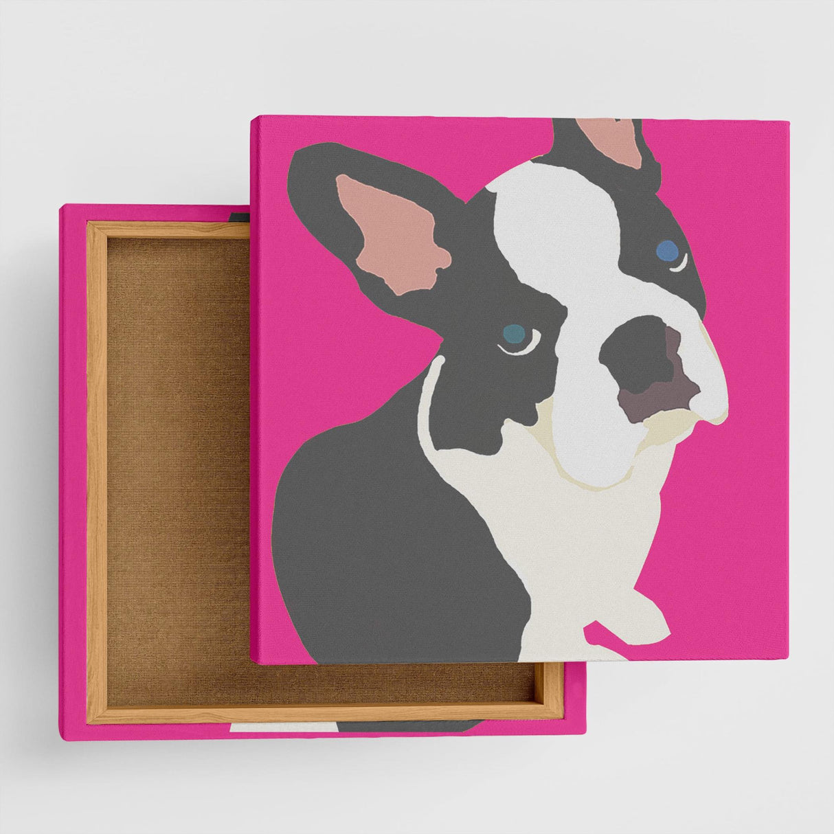 フレンチブルドッグモチーフの壁掛け、インテリア ウォールデコ インテリア pop-0030-pk