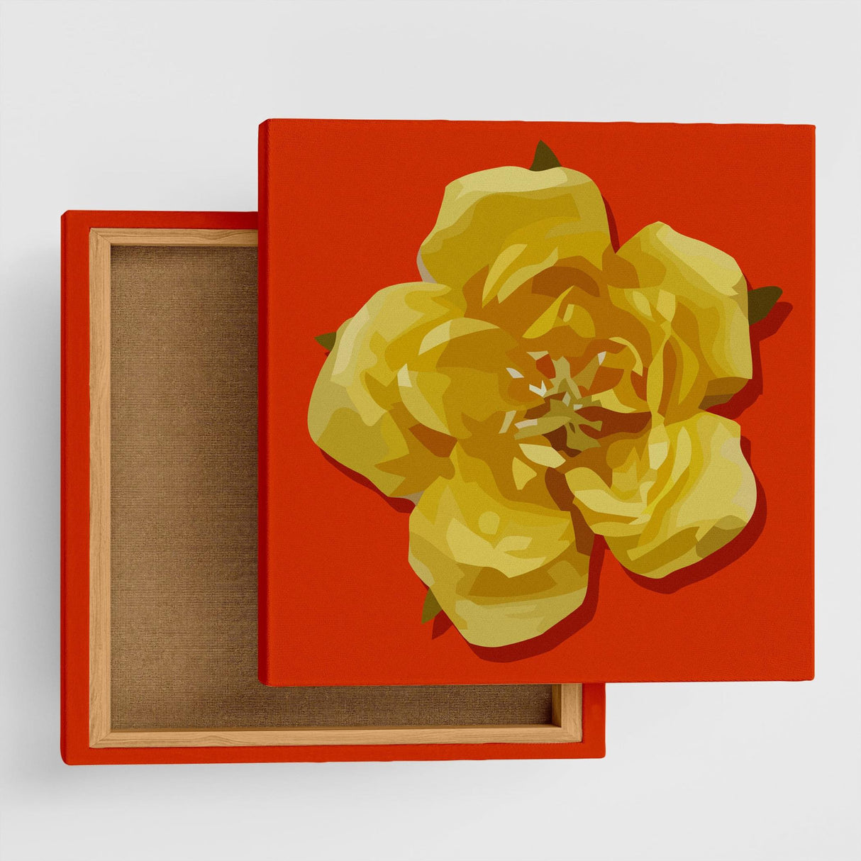 花モチーフのファブリックパネル 写真 アート pop-0031-org