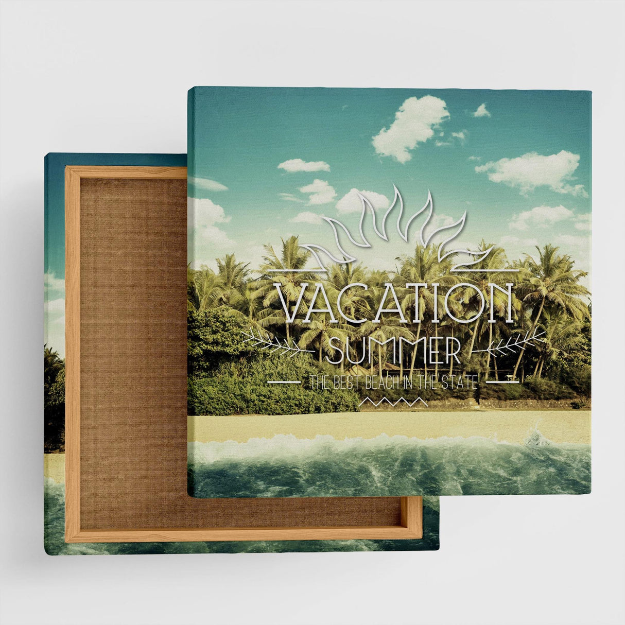 ビーチのファブリックパネル インテリア アート 雑貨 typ-0032