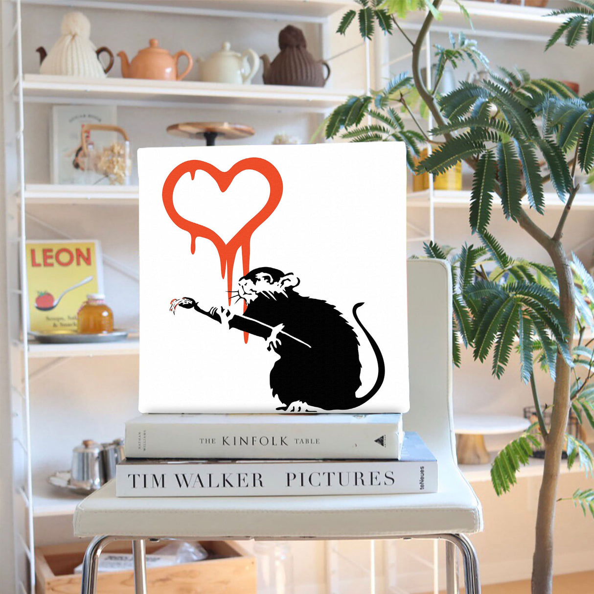 バンクシー デザイン 日本正規ライセンスのファブリックパネル アートパネル ラット ハート bdld-1907-005 - ArtDeli. アートパネル専門店