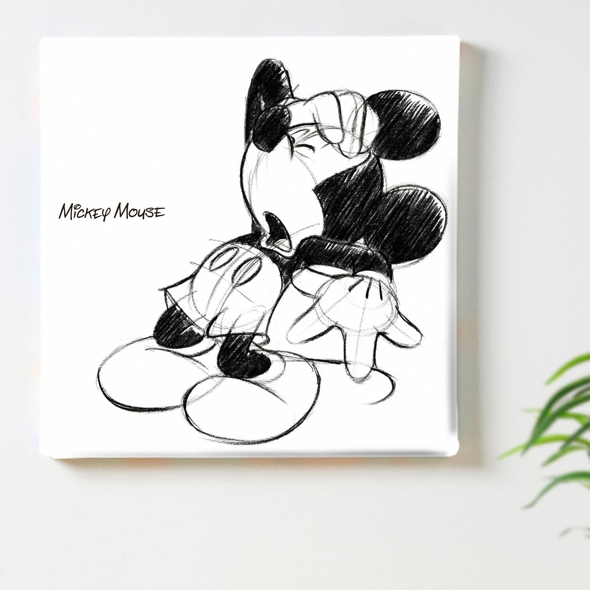 ミッキーのファブリックパネル Disney アート dsn-0006