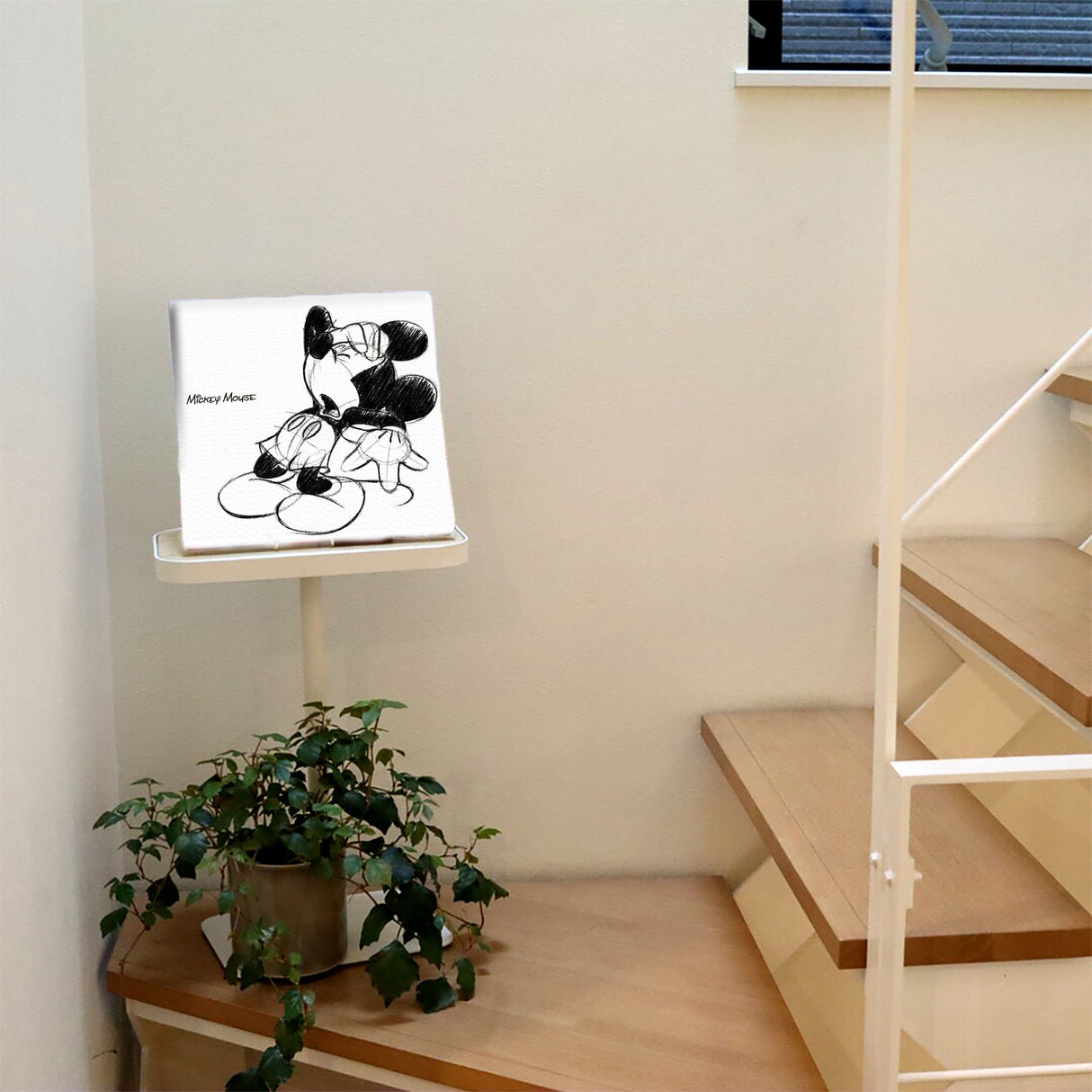ミッキーのファブリックパネル Disney アート dsn-0006