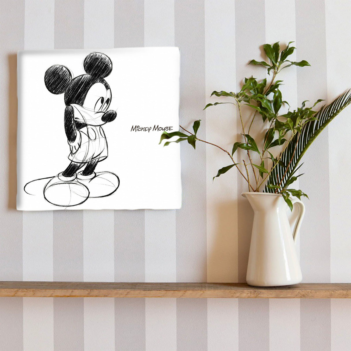 ミッキーのファブリックパネル Disney ウォールデコ dsn-0007