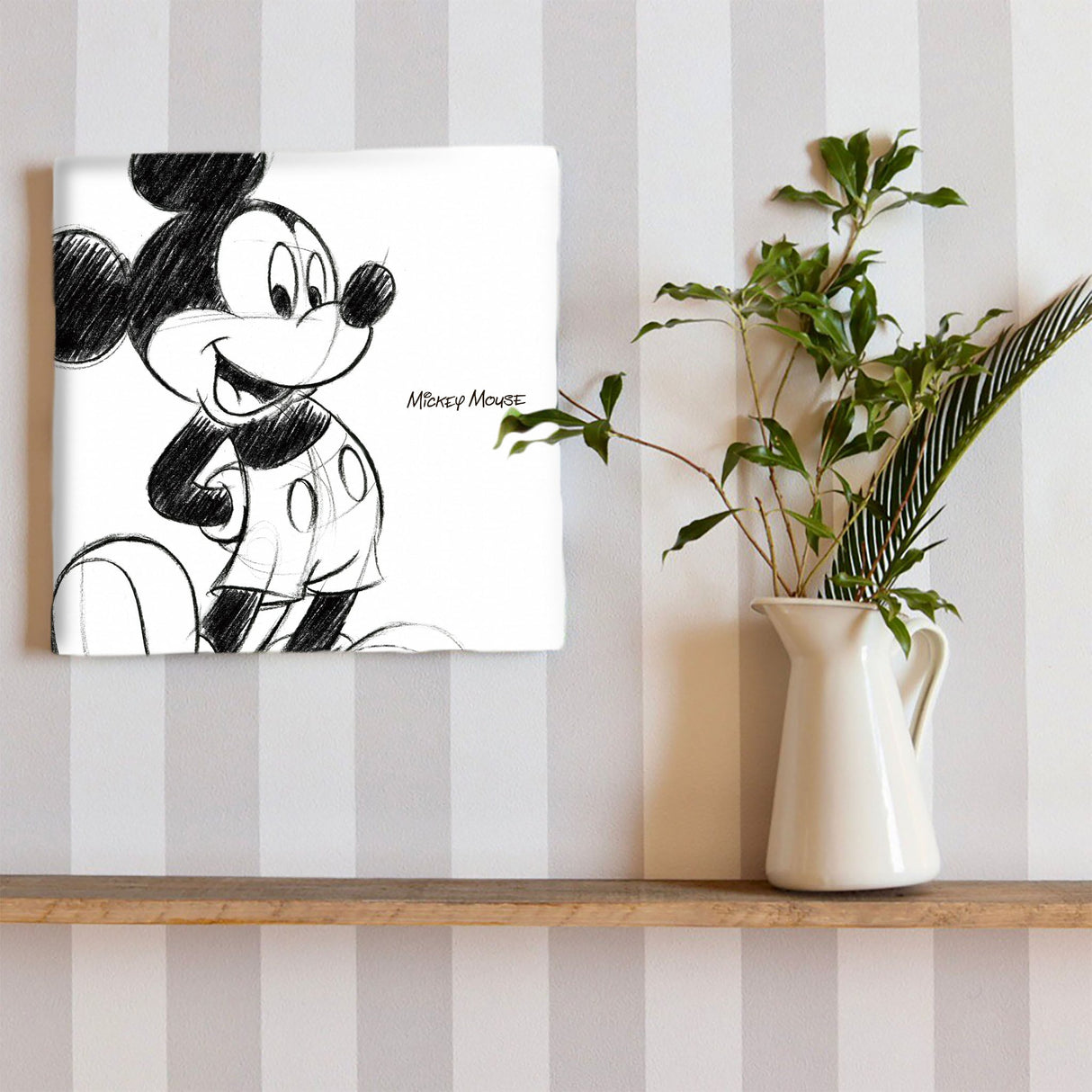 ミッキーのファブリックパネル ディズニー 一人暮らし dsn-0008