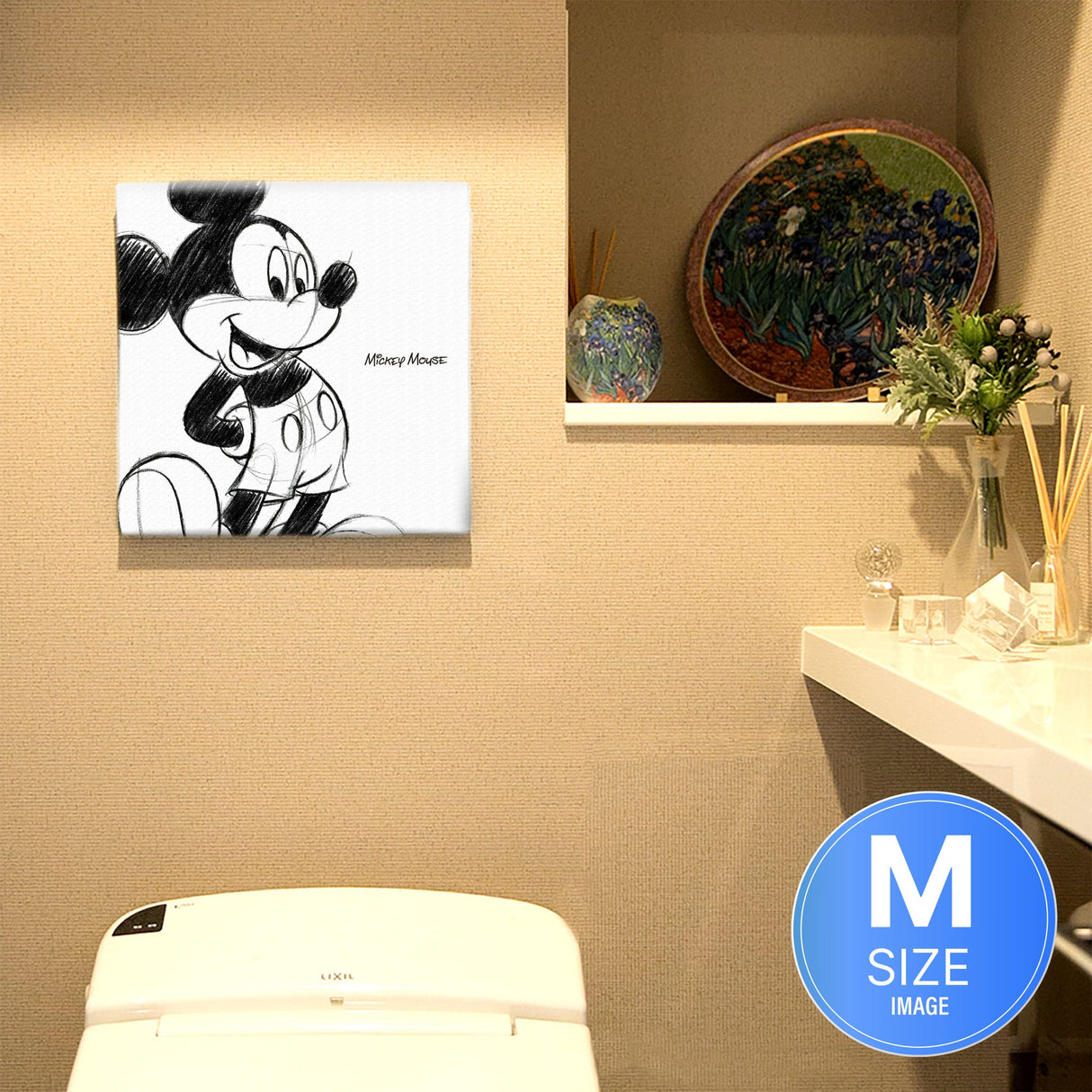 ミッキーのファブリックパネル ディズニー 一人暮らし dsn-0008