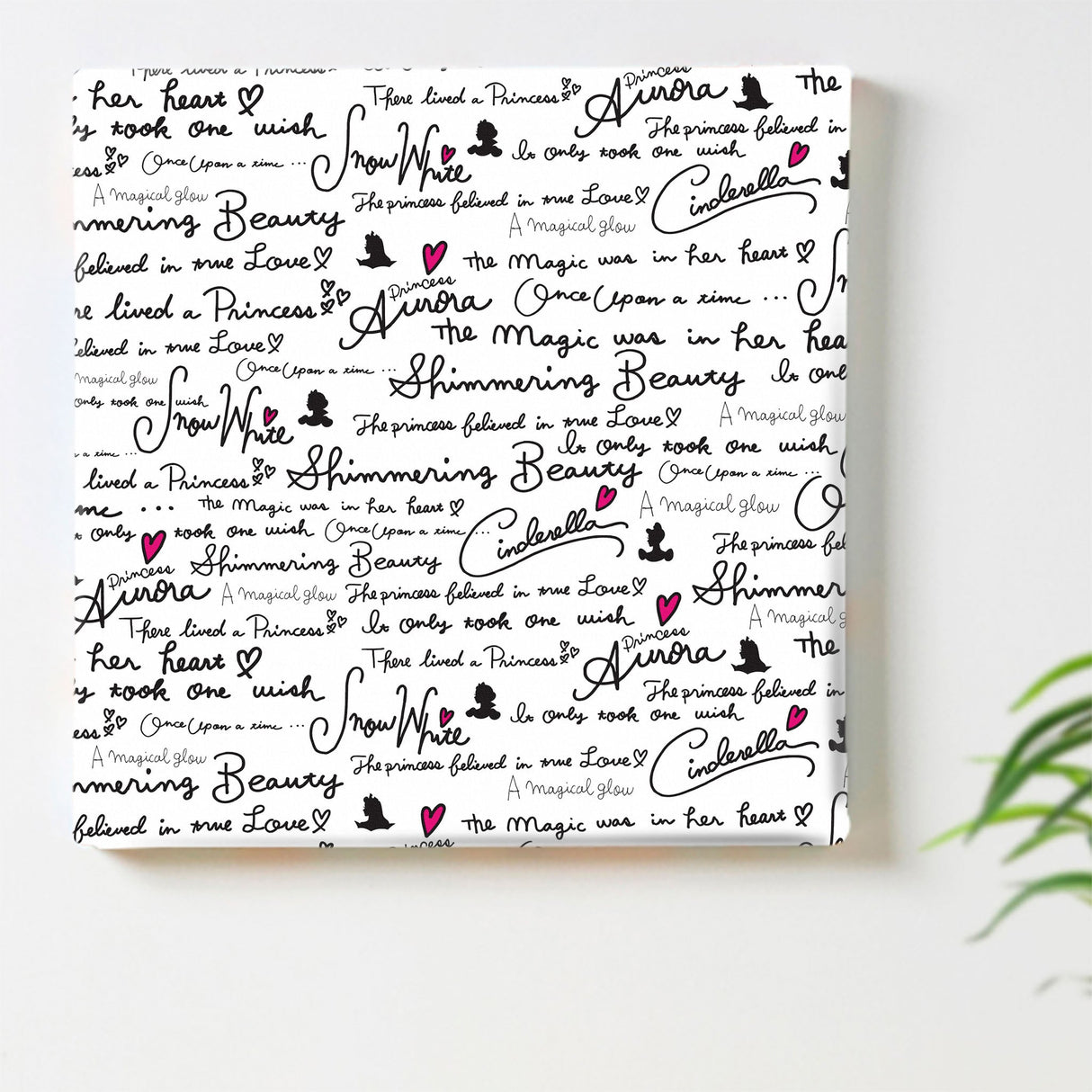 シンデレラのファブリックパネル Disney アート dsn-0093