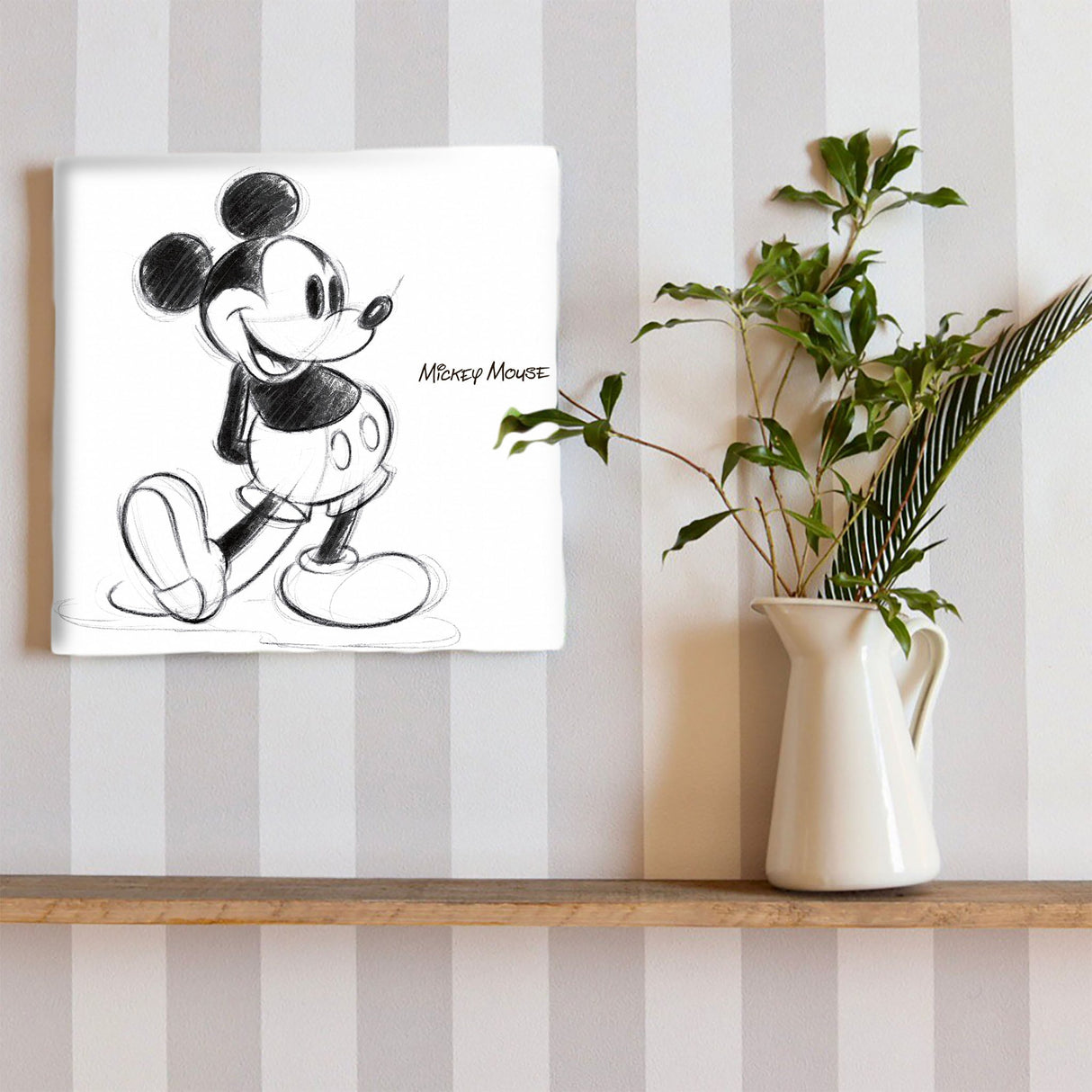 ミッキーのファブリックパネル|壁かけインテリア Disney ウォールデコ dsn-0151