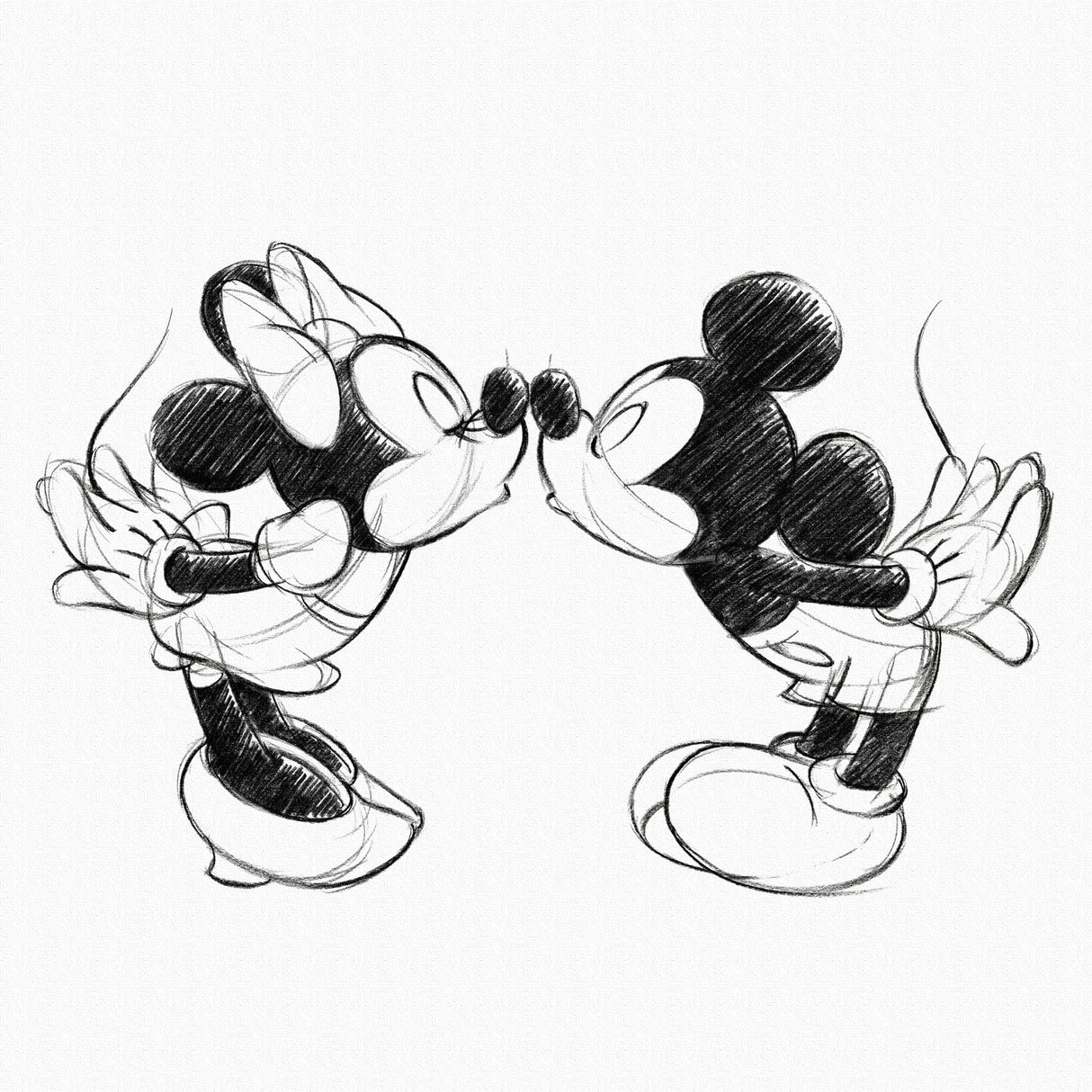 ミッキー&ミニーのファブリックパネル|壁かけインテリア ディズニー 一人暮らし dsn-0152 - ArtDeli. アートパネル専門店