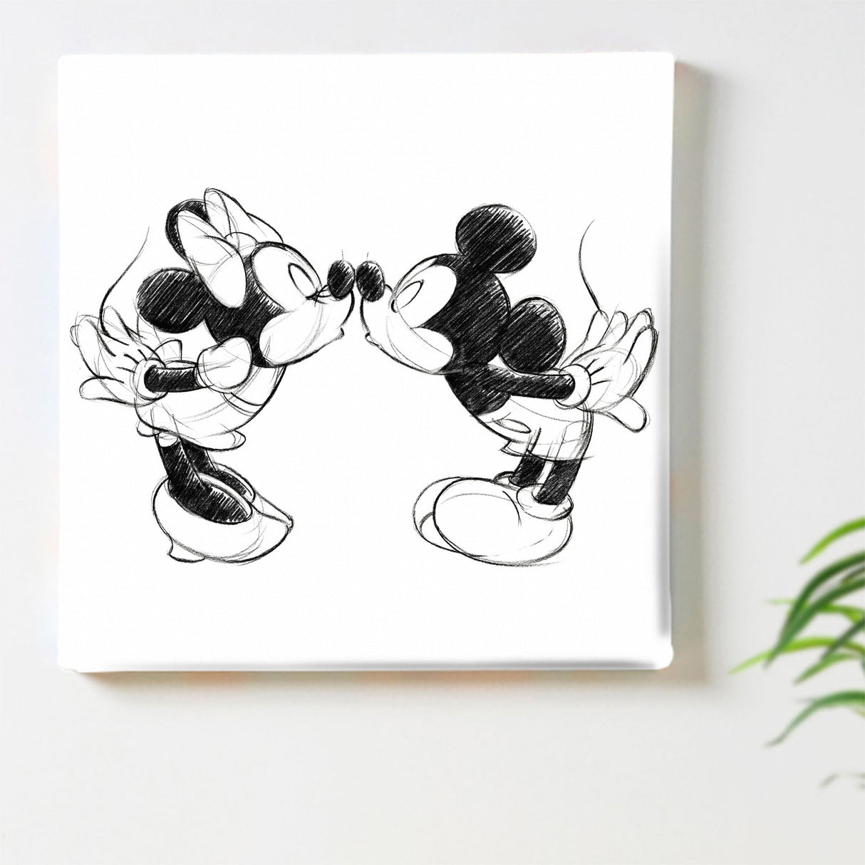 ミッキー&ミニーのファブリックパネル|壁かけインテリア ディズニー 一人暮らし dsn-0152 - ArtDeli. アートパネル専門店