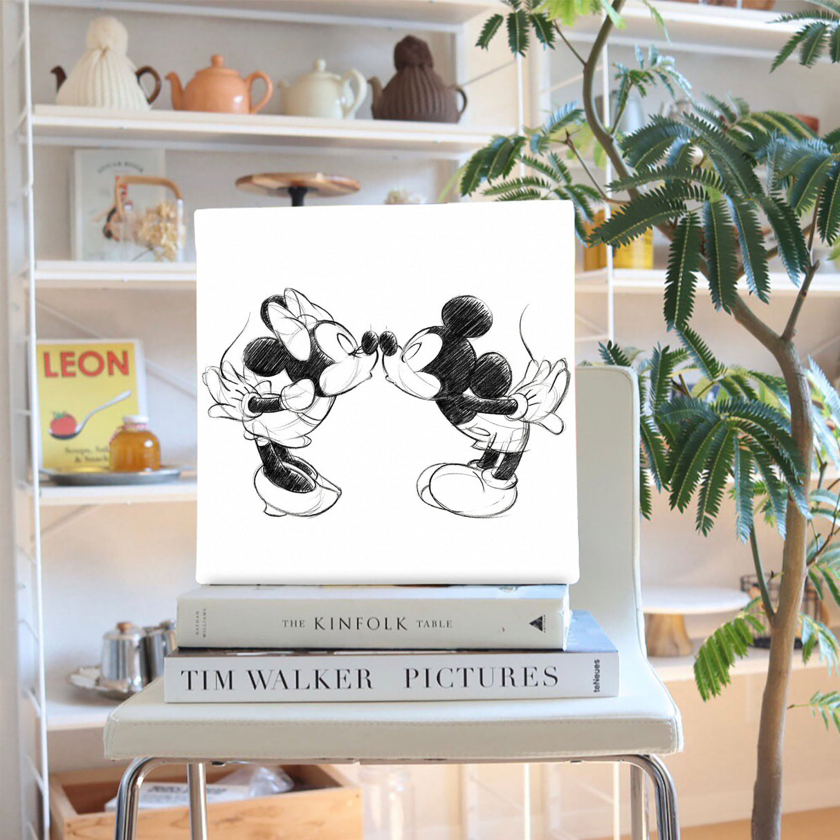 ミッキー&ミニーのファブリックパネル|壁かけインテリア ディズニー 一人暮らし dsn-0152 - ArtDeli. アートパネル専門店