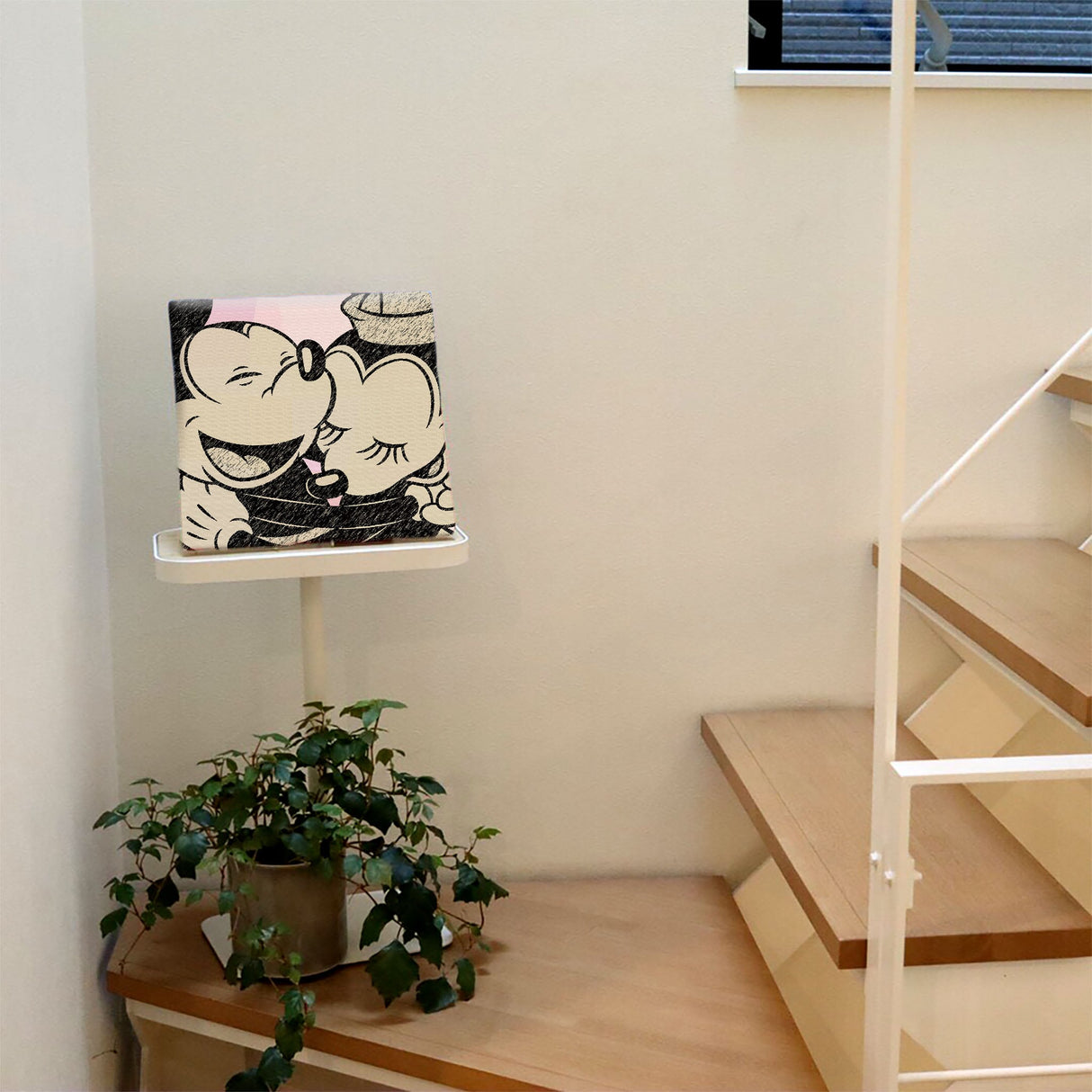 ミッキー&ミニーのファブリックボード ディズニー アート dsn-0223 - ArtDeli. アートパネル専門店