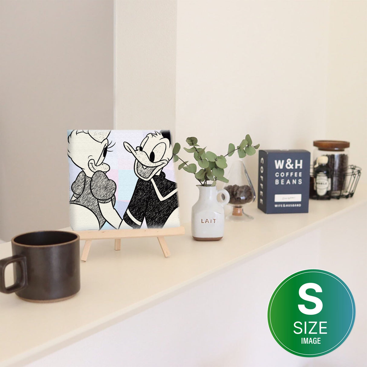 ドナルド&デイジーのファブリックボード ディズニー インテリア dsn-0224 - ArtDeli. アートパネル専門店