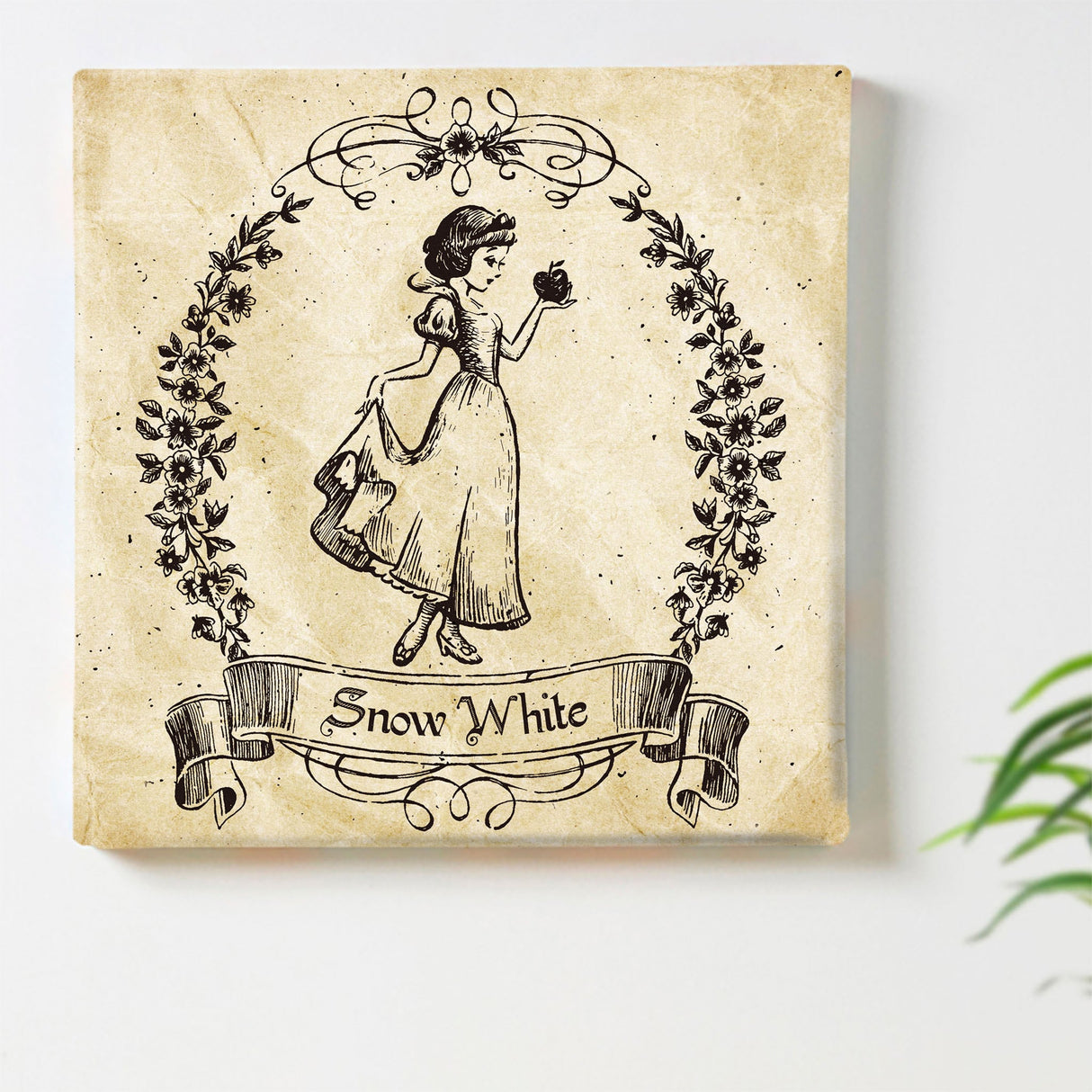Snow White Fabric Panel Snow White Disney Wall Decor dsn-0251